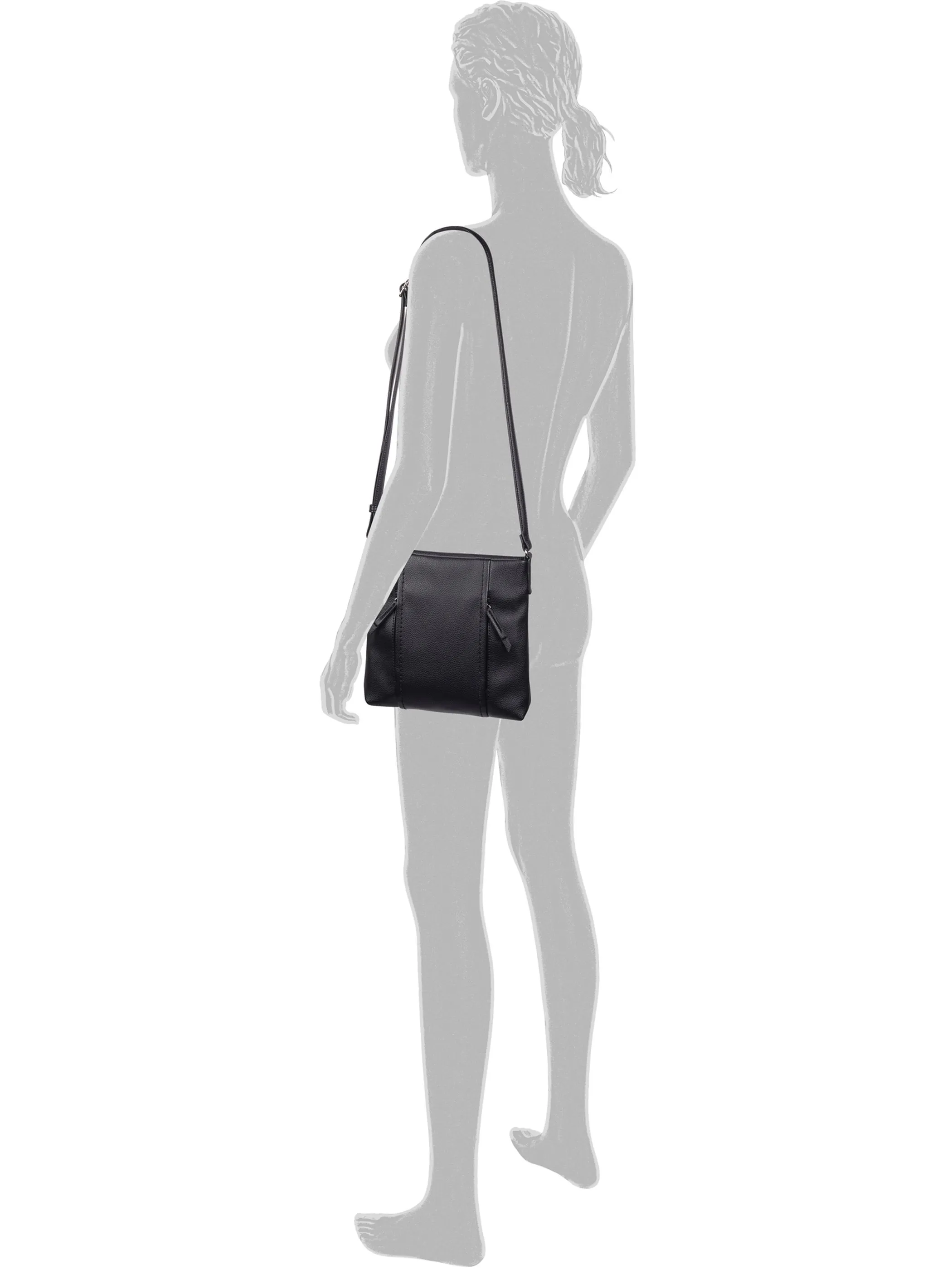Tom Tailor 010903 Beca, Cross bag M, blac Schwarz 901005 060 5