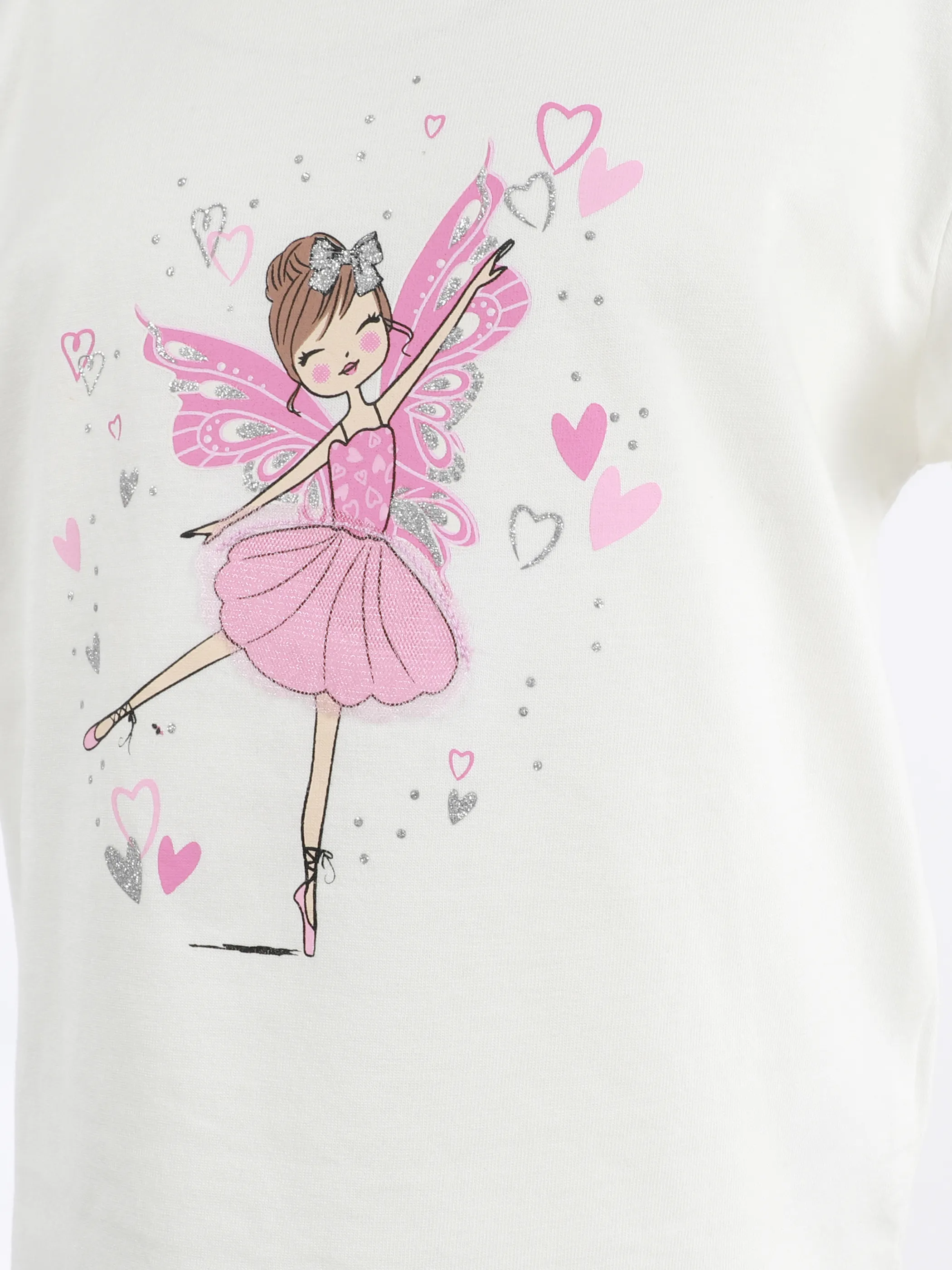 One Way MG 2pcs Pack tshirts 1. AOP in pink /2. FP in weiß Weiß 923234 WEIß/PINK 3