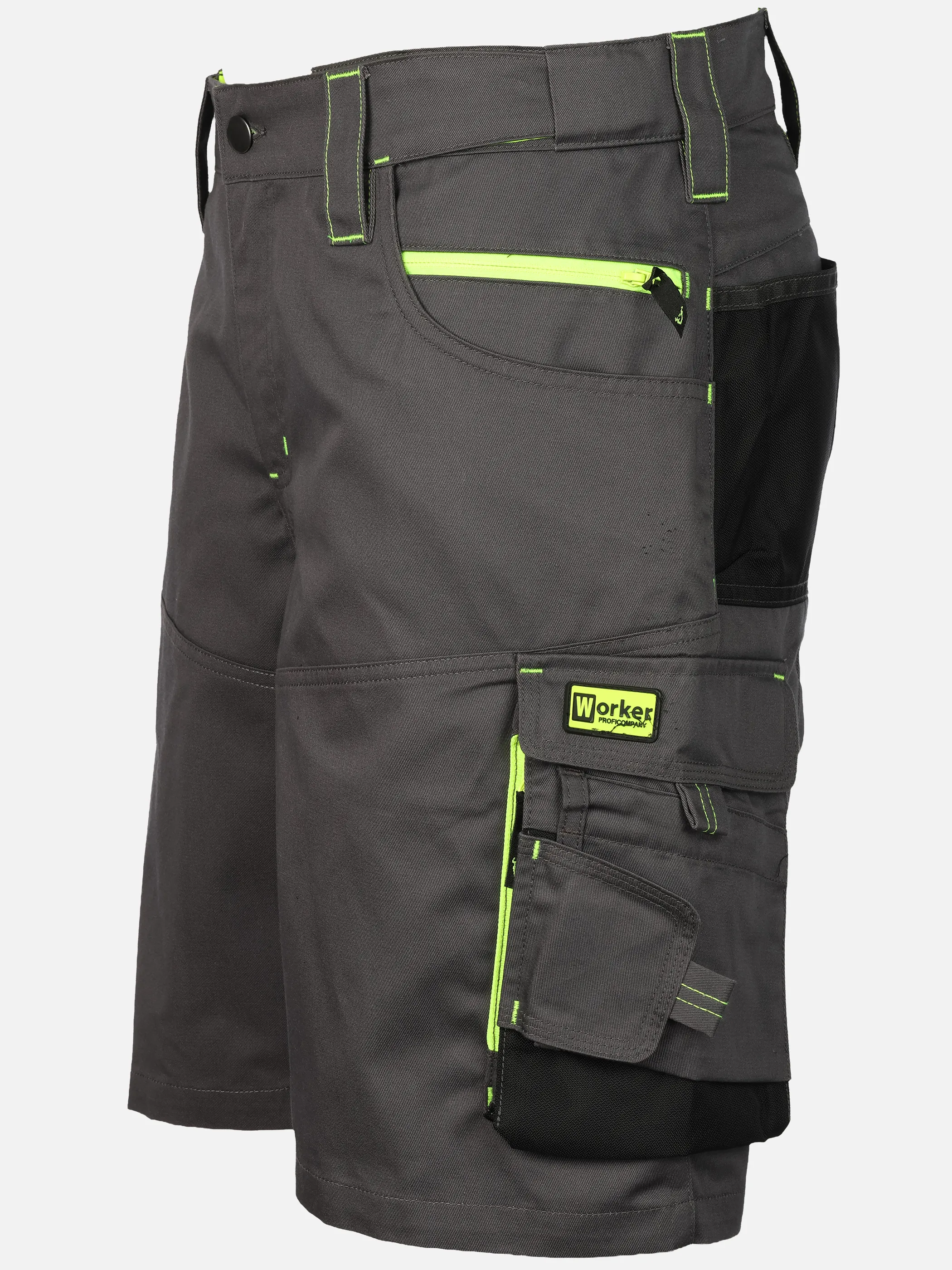 Worker He. Workershorts Neon Grau 923264 GRAU/GELB 3