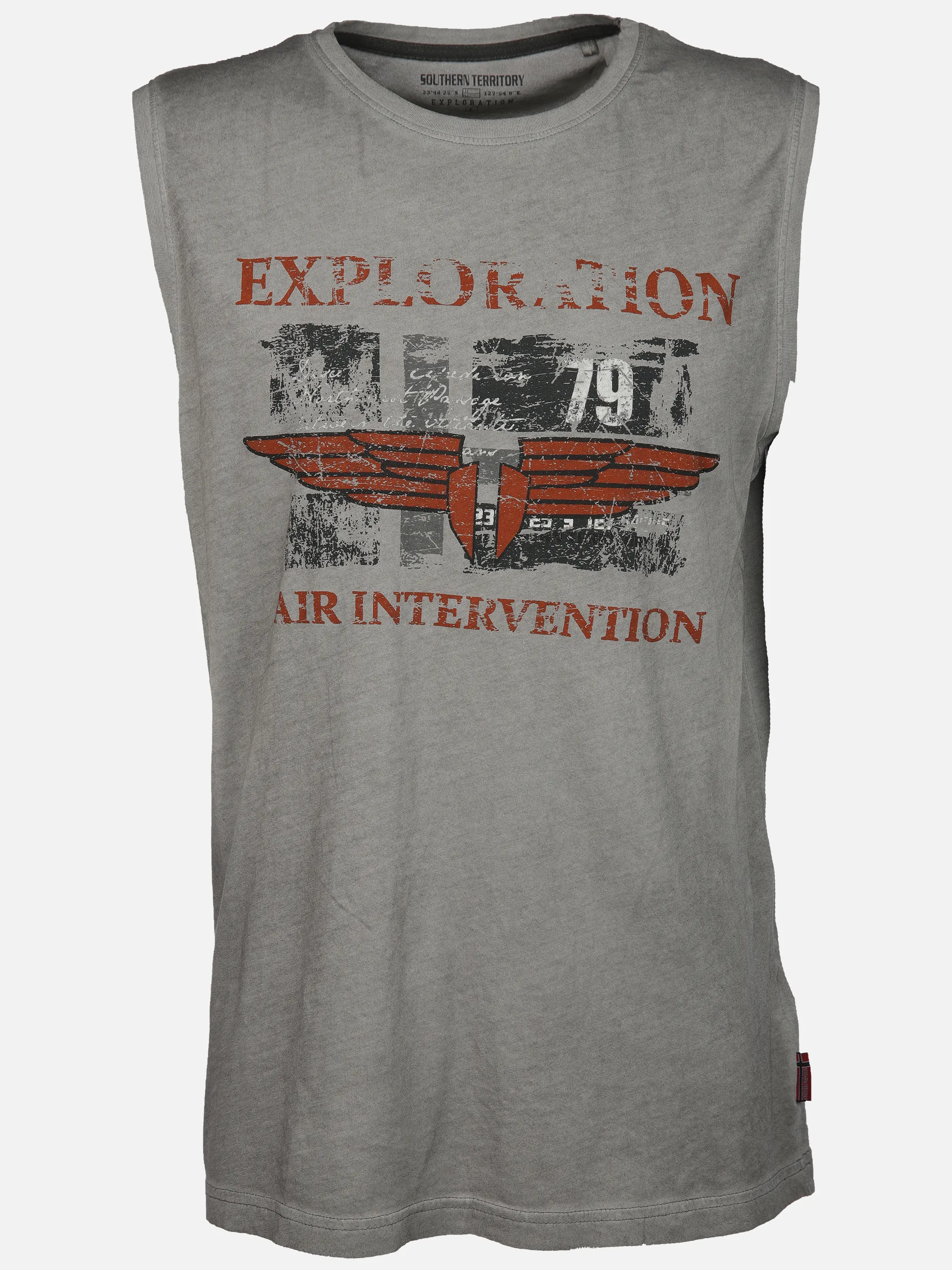 Southern Territory He. Muscleshirt oilwash Grau 910629 GRAU 1