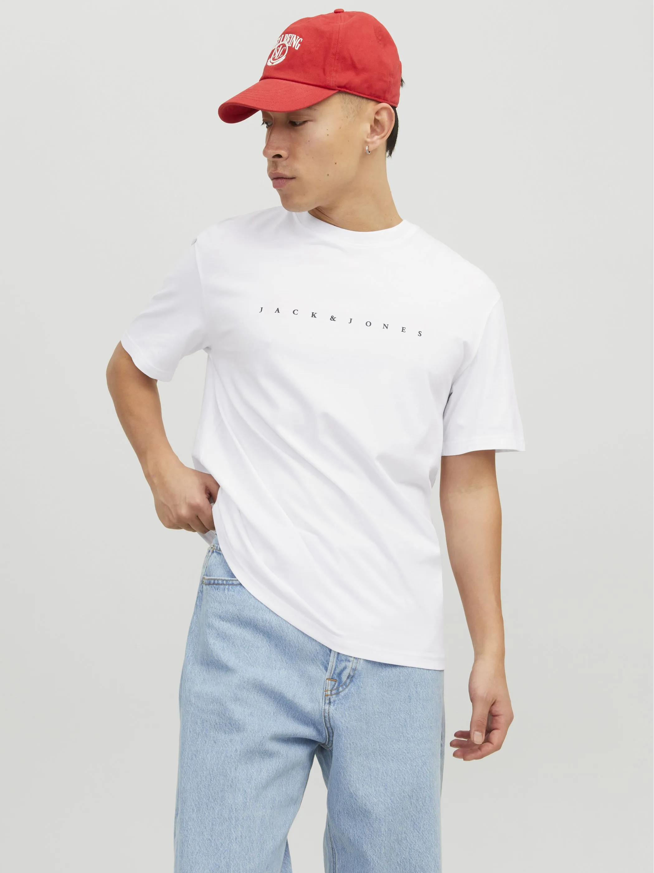 Jack Jones 12234746 JJESTAR JJ TEE SS NOO Weiß 886675 178074 1