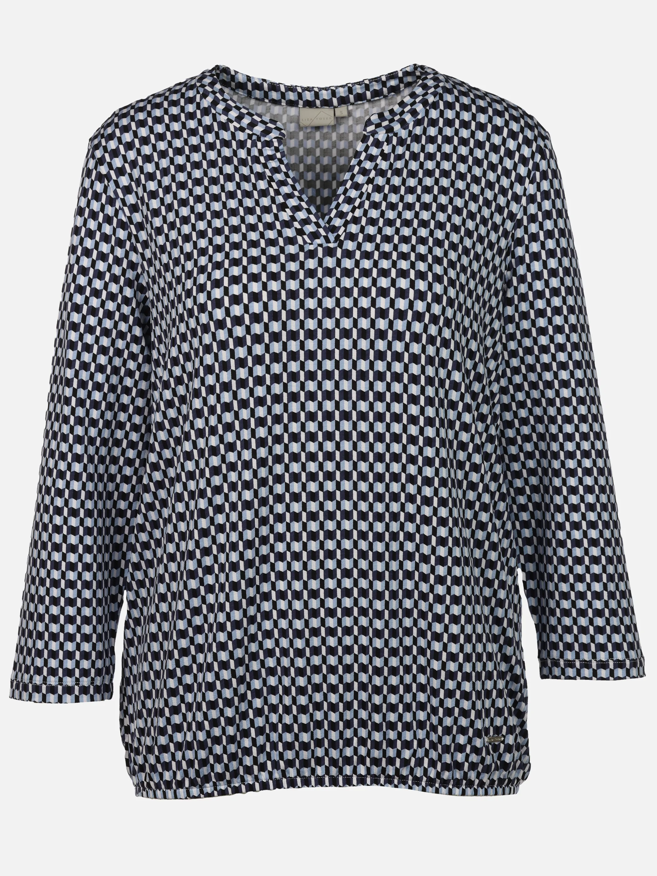 Lisa Tossa Da-Shirt Alloverprint 3/4 Arm Blau 924185 MARINE 1