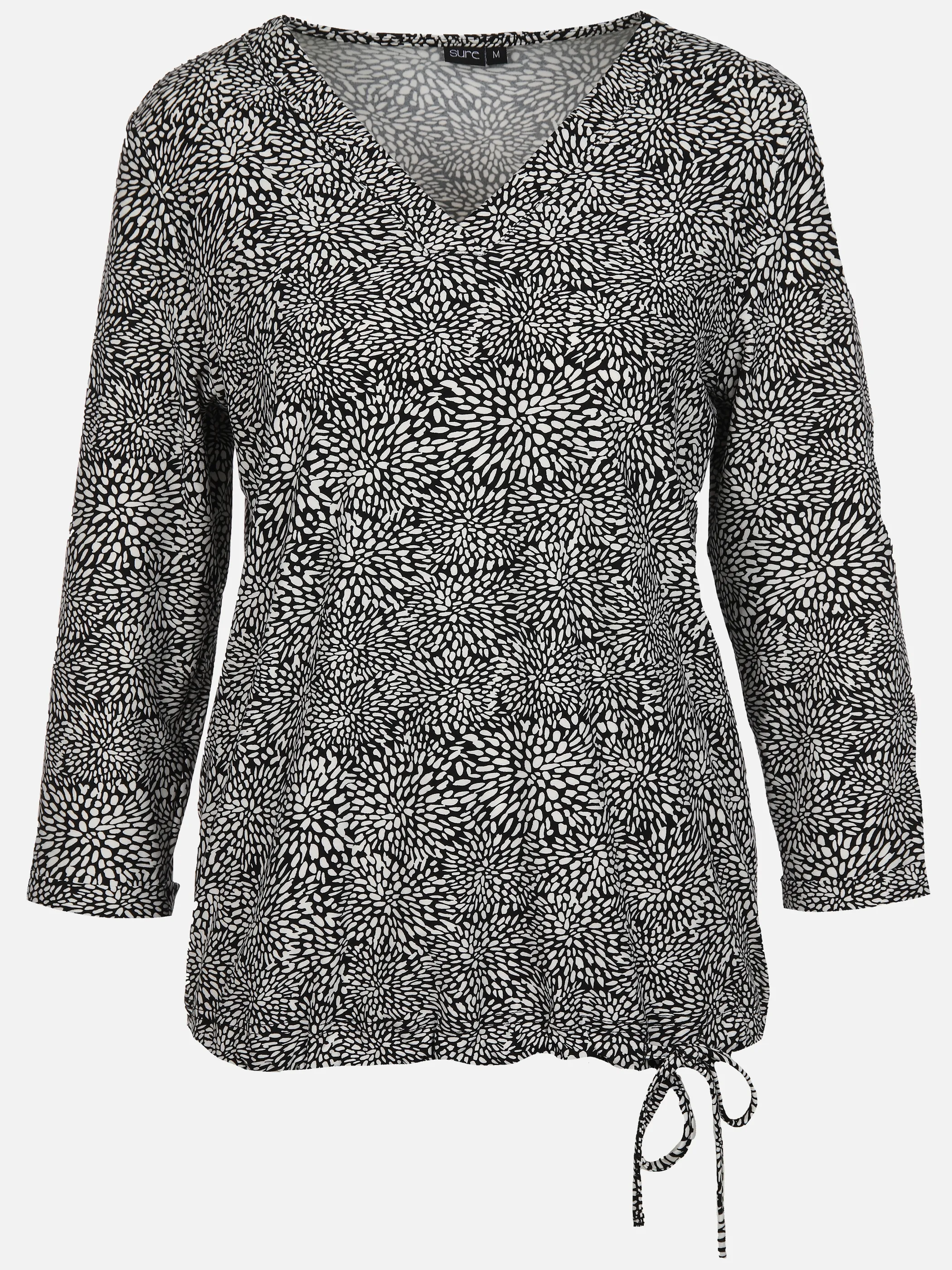 Sure Da-Druck-Shirt V-Ausschnitt Schwarz 867579 BLACK 1