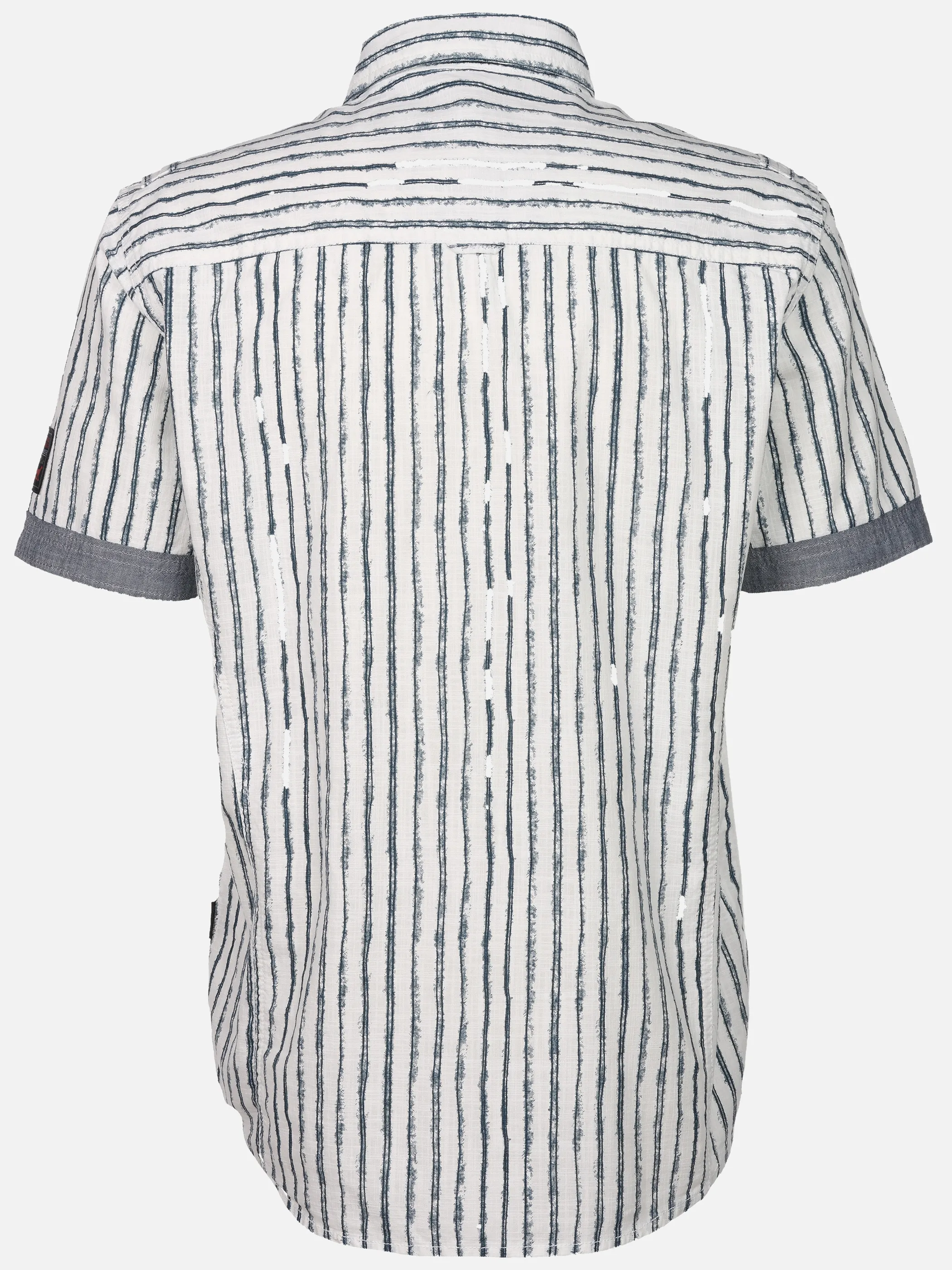 Jim Spencer He. Freizeithemd 1/2 Arm slub Blau 923119 BLAU 2