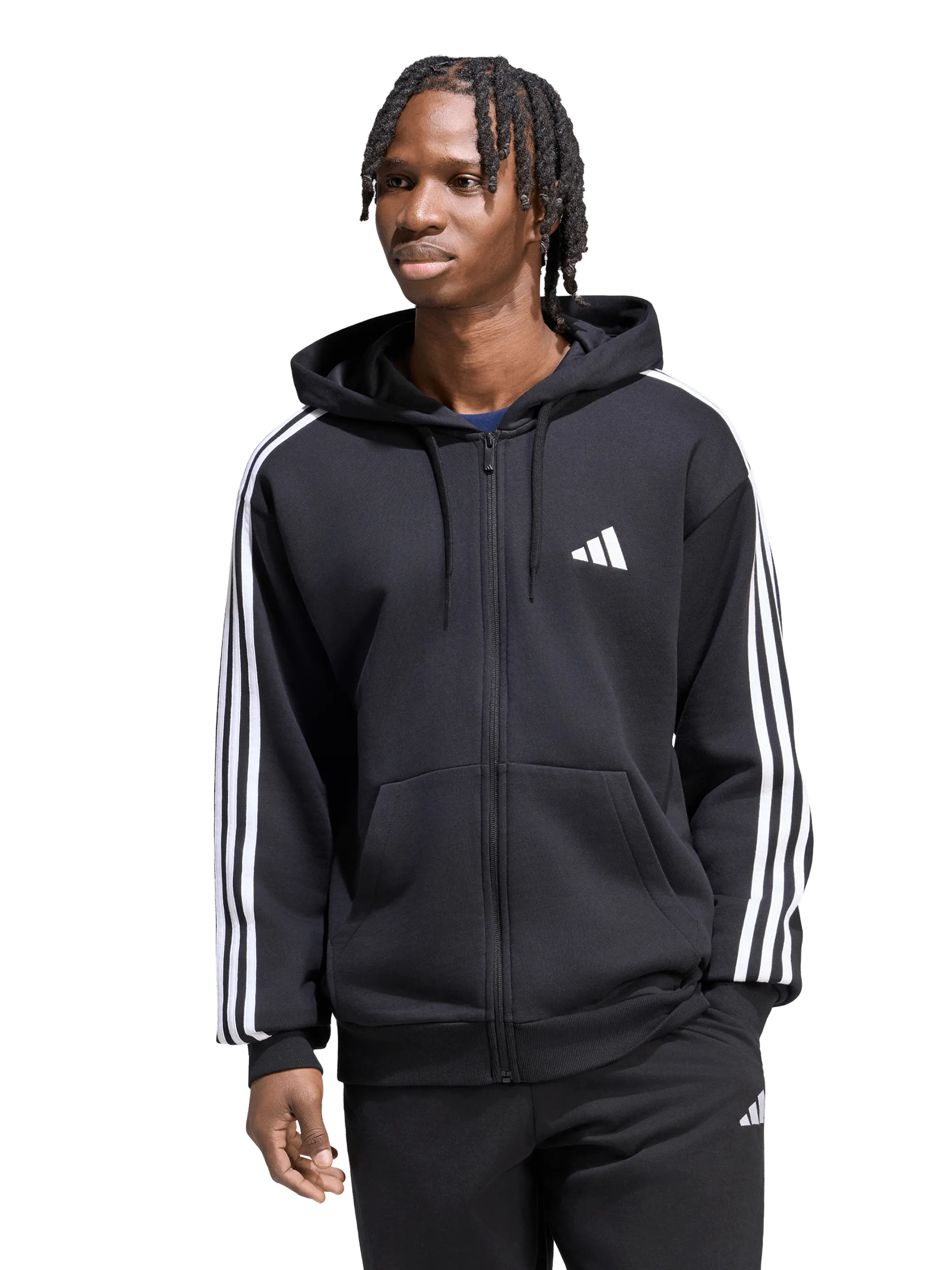 Adidas KY6568 He-Sweatjacke ESS 3S 100% CO, schwarz Schwarz 929524 000 2