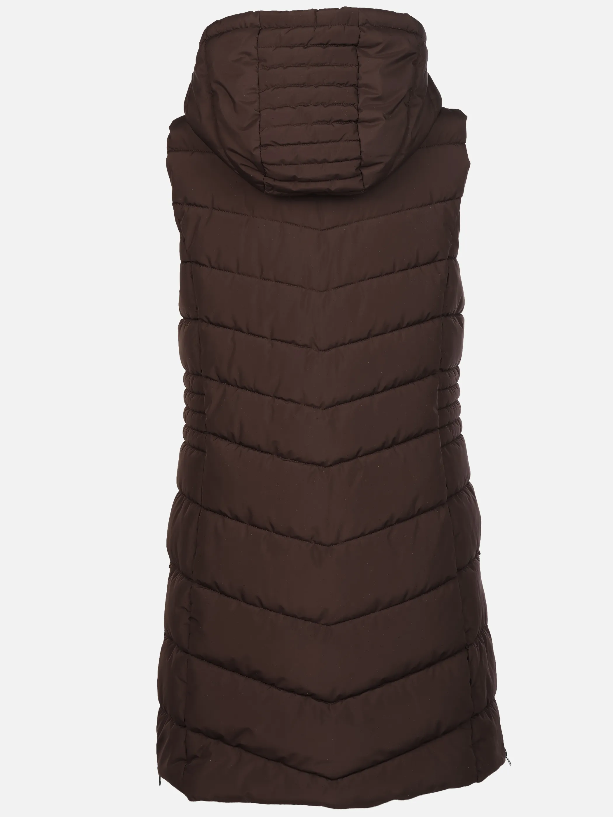 Sure Da. Steppweste mit abnehmbarer Kapuze Braun 928653 BROWN 2