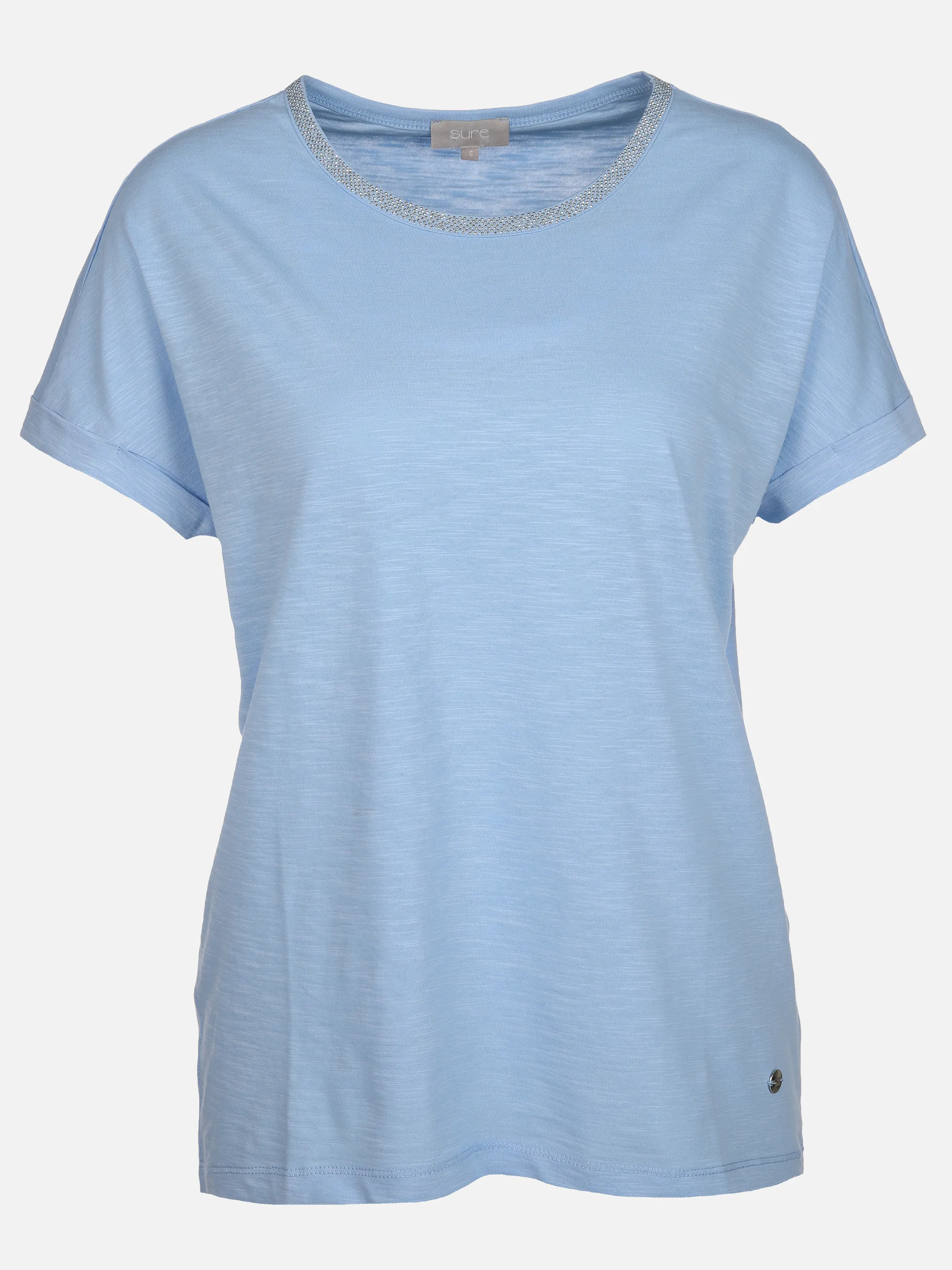 Sure Da-T-Shirt m. Nietendeko Blau 890103 CLOUDBLUE 1