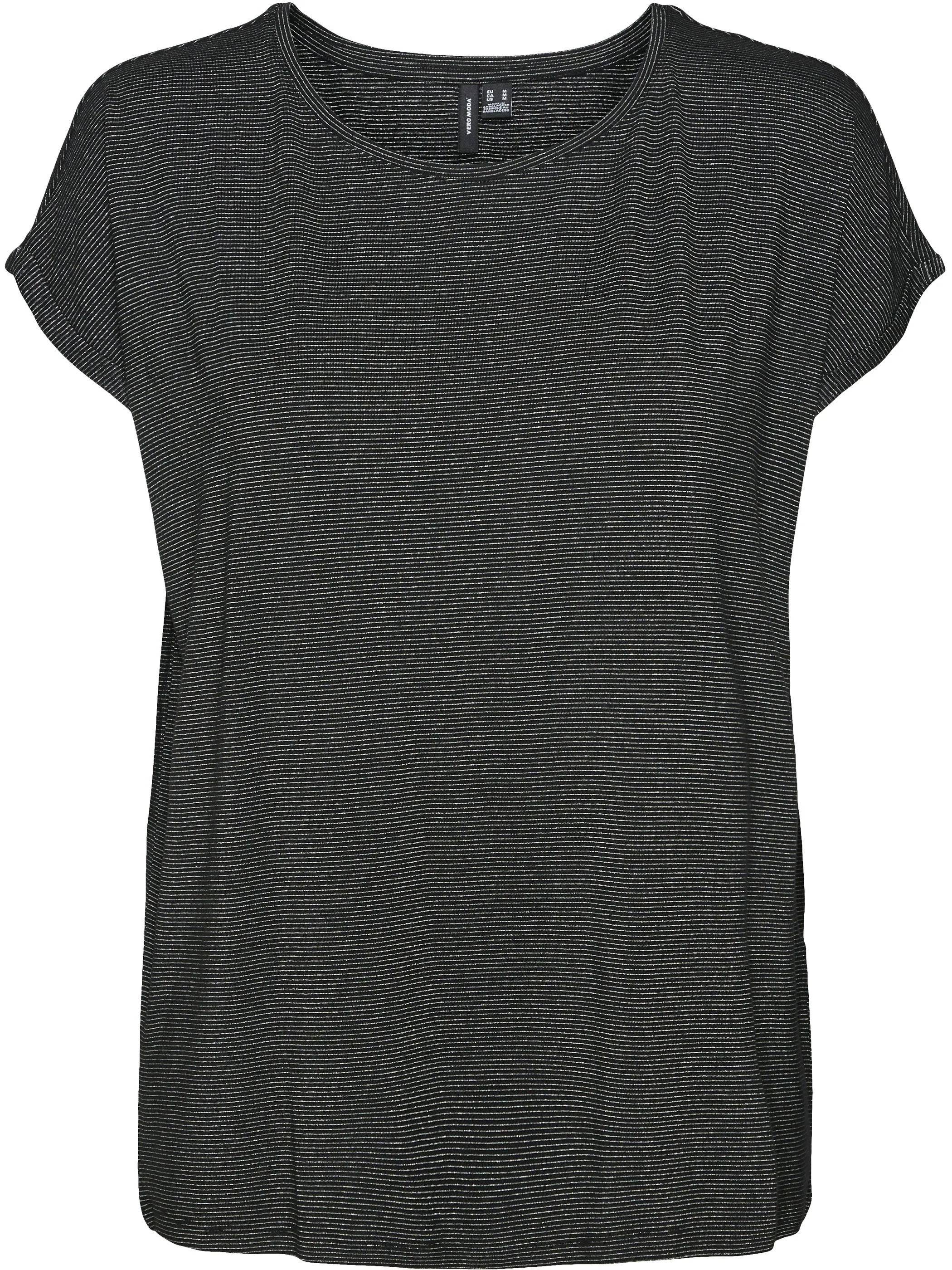 Vero Moda 10250488 VMLAVA GLITTER SS TOP STRIPE Schwarz 852566 177868002 1 Vero Moda 10250488 VMLAVA GLITTER SS TOP STRIPE Schwarz 852566 177868002 1