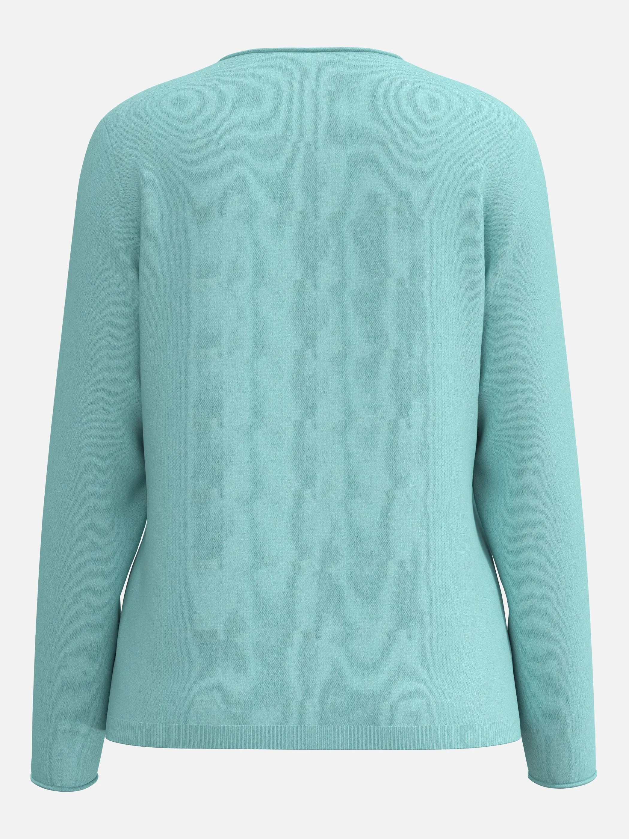 Sure Da-Pullover RH uni Langarm CL Türkis 930042 AQUA 2