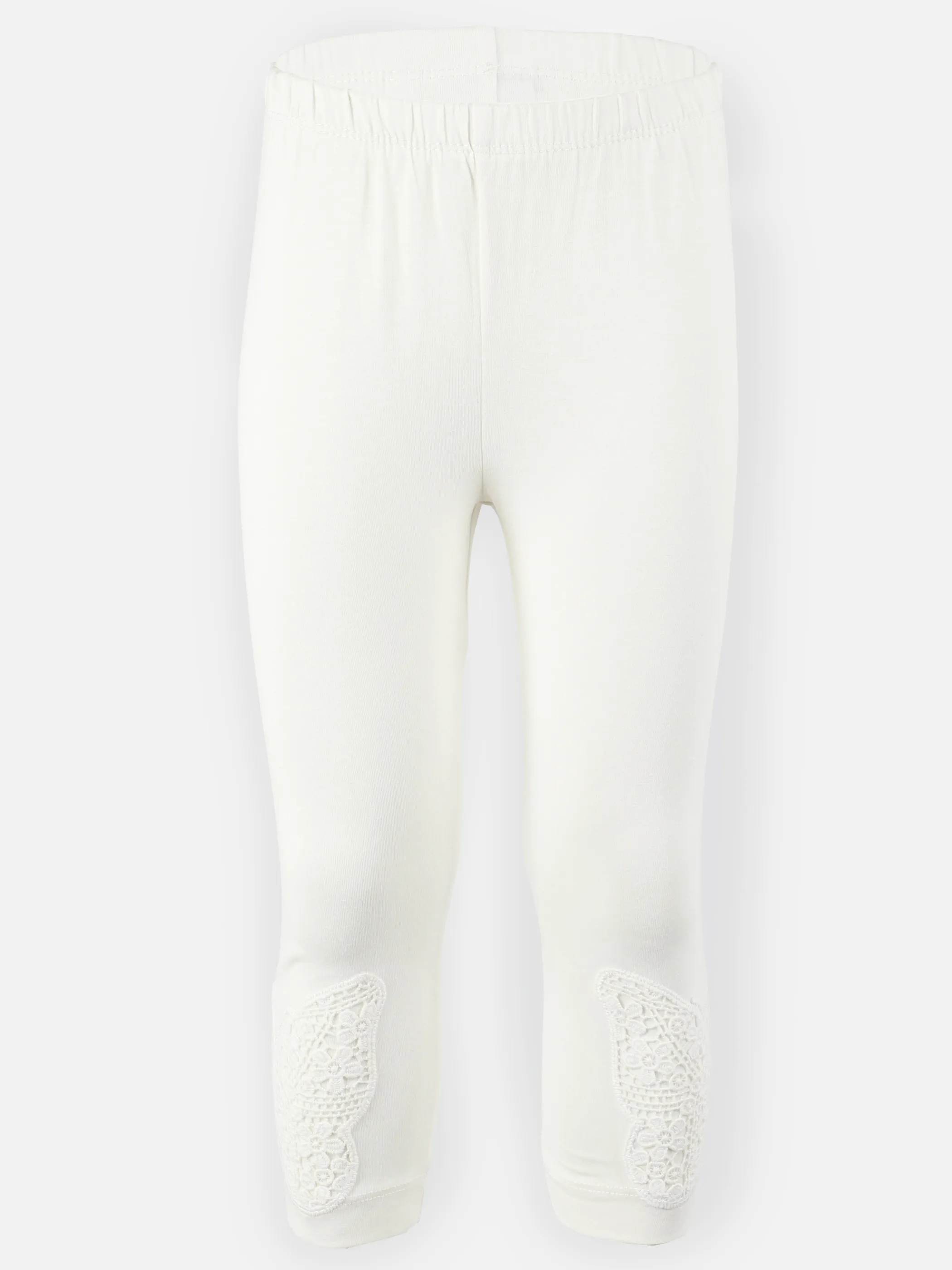 Bubble Gum KM 2er Pack Leggings mit Schmetterlinghäkelei Bunt 907412 ROSA/WEIß 4