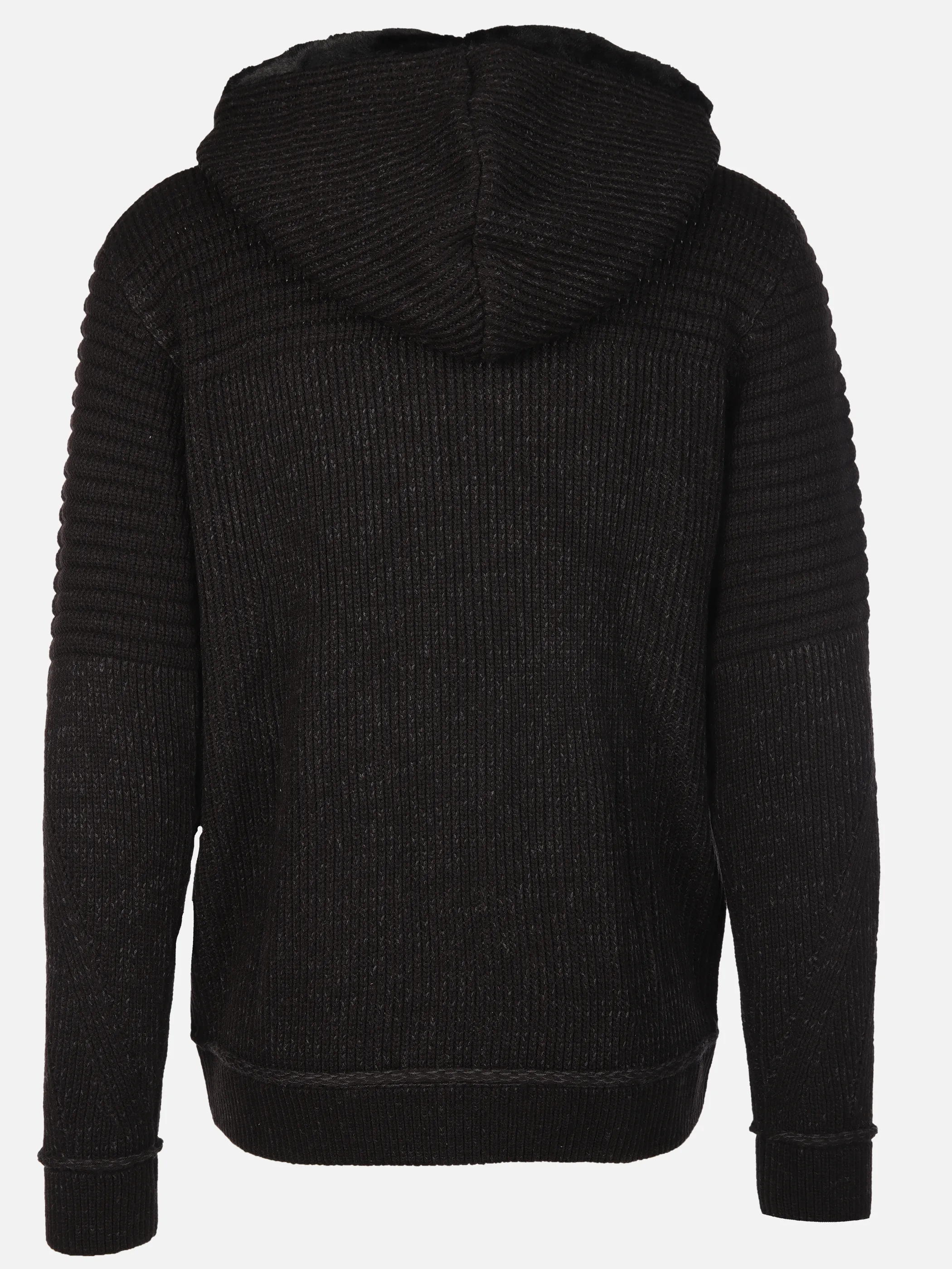 Southern Territory He. Strickjacke mit Kapuze Schwarz 915611 SCHWARZMEL 2