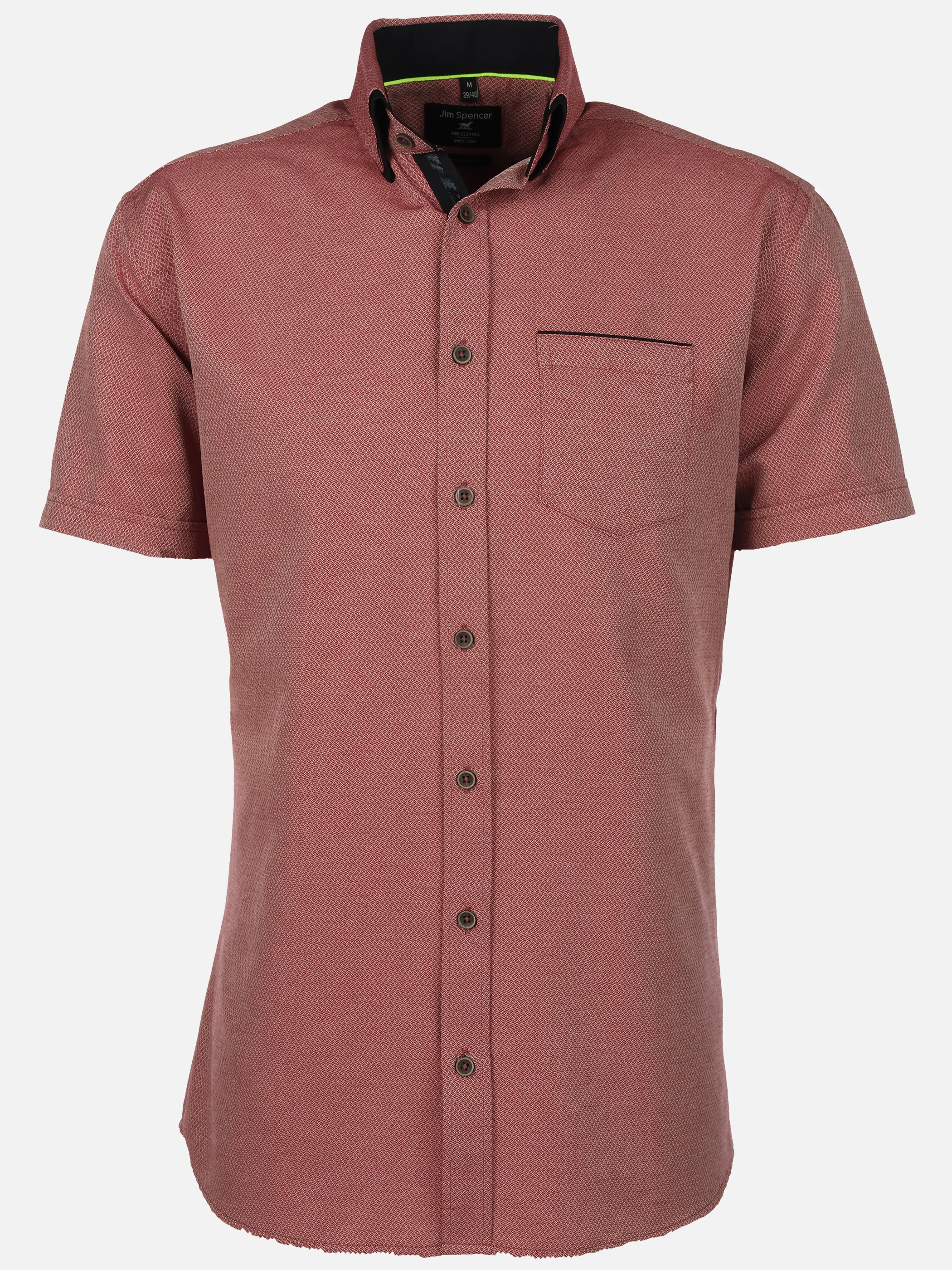 Jim Spencer He. Cityhemd 1/2 Arm celebrate Rot 928342 RED 1