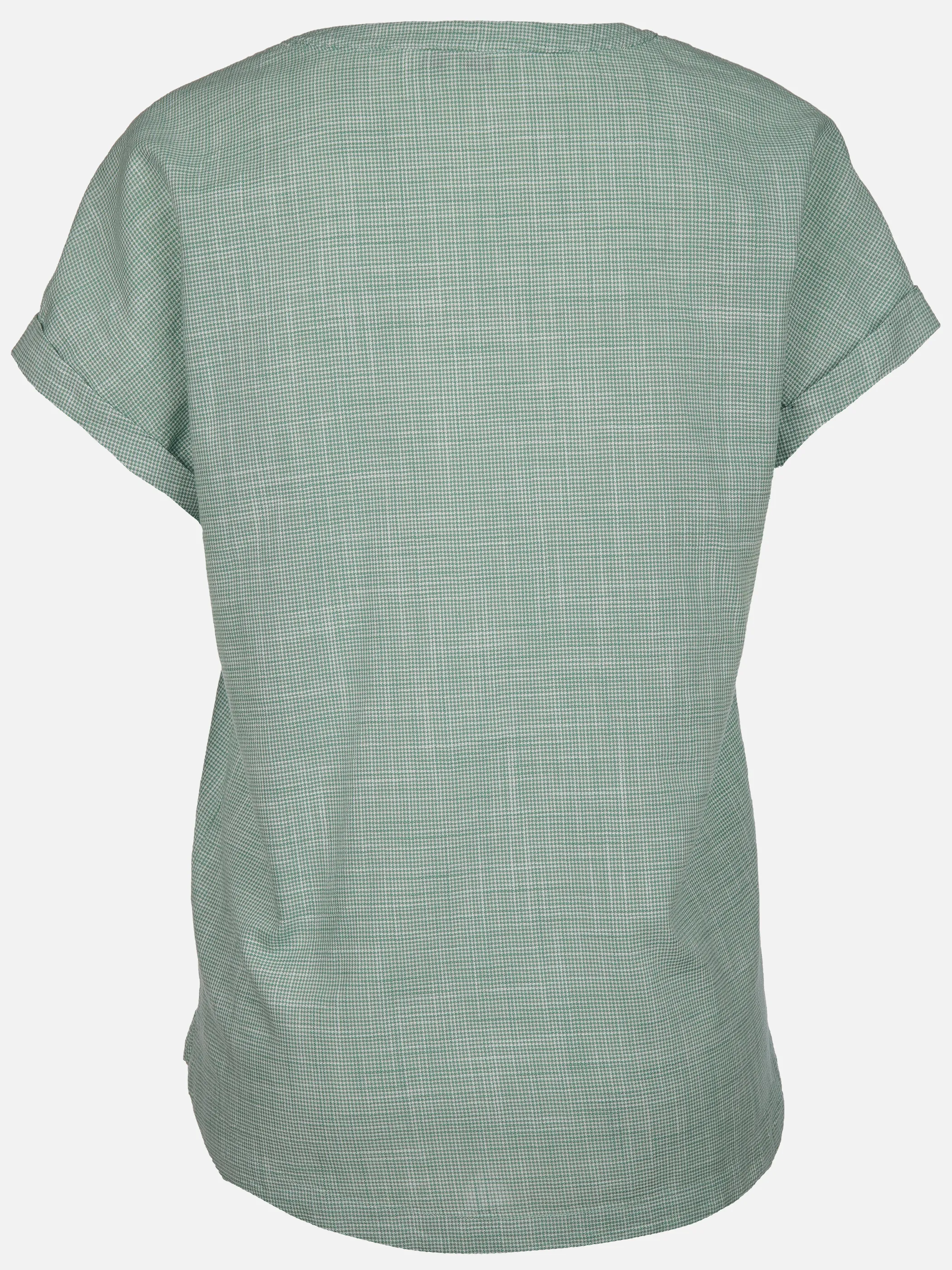 Tom Tailor 1046189 NOS blouse shortsleeve with slub structure Grün 909892 13010 2