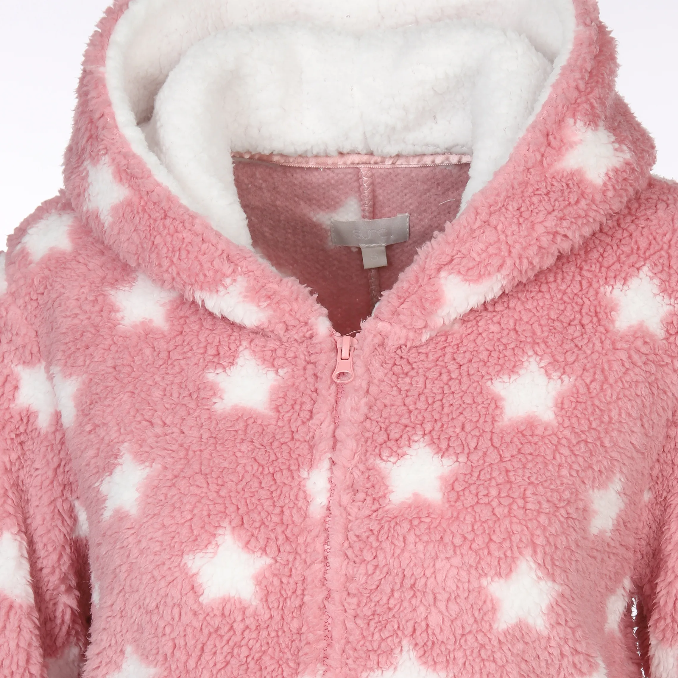 Sure Fleece Kuschel-Jumpsuit mit Kapuze Rosa 885477 RA/CR 3