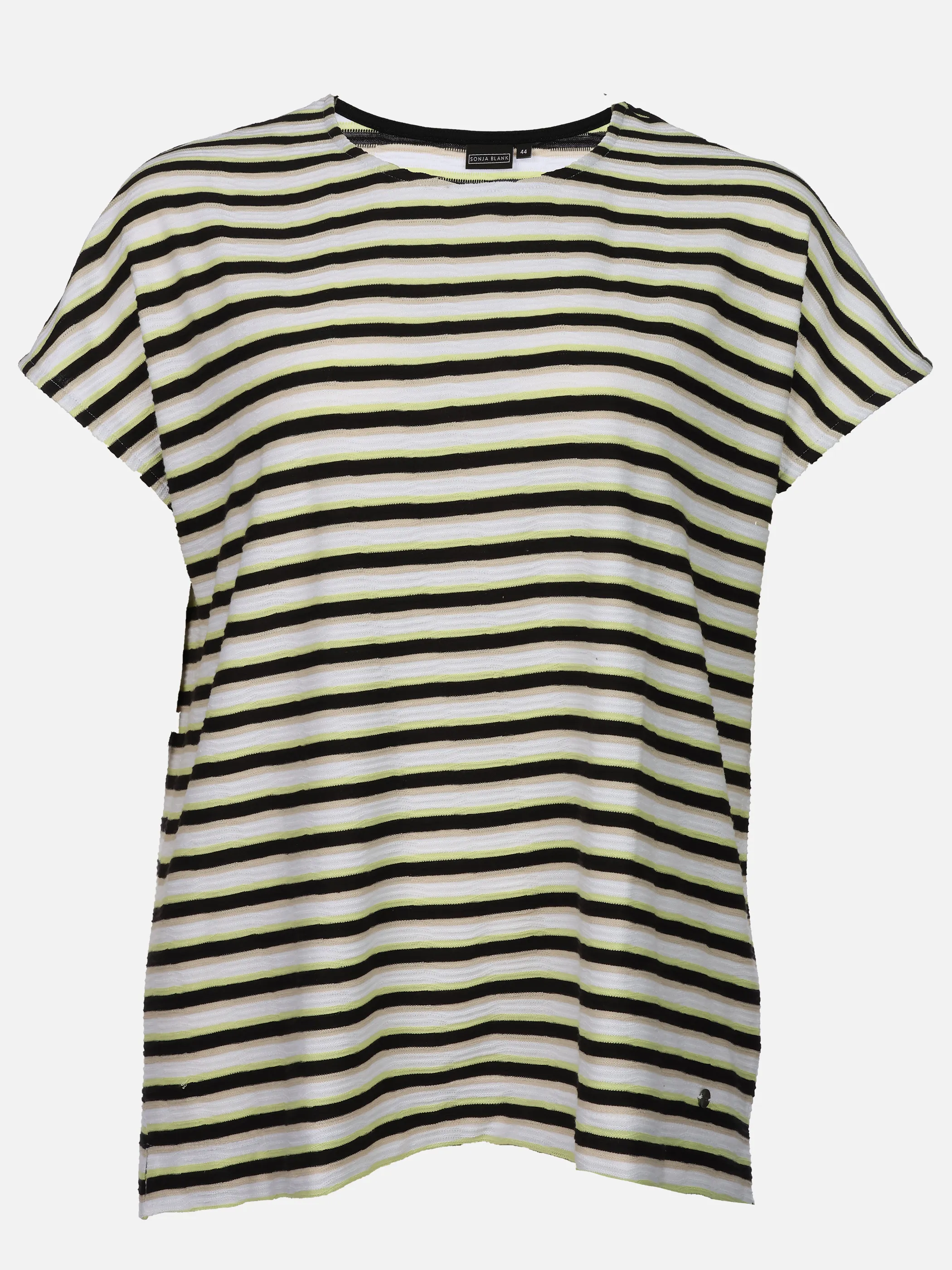 Sonja Blank Da-gr.Gr. Jacuard Shirt Schwarz 924836 SW 1