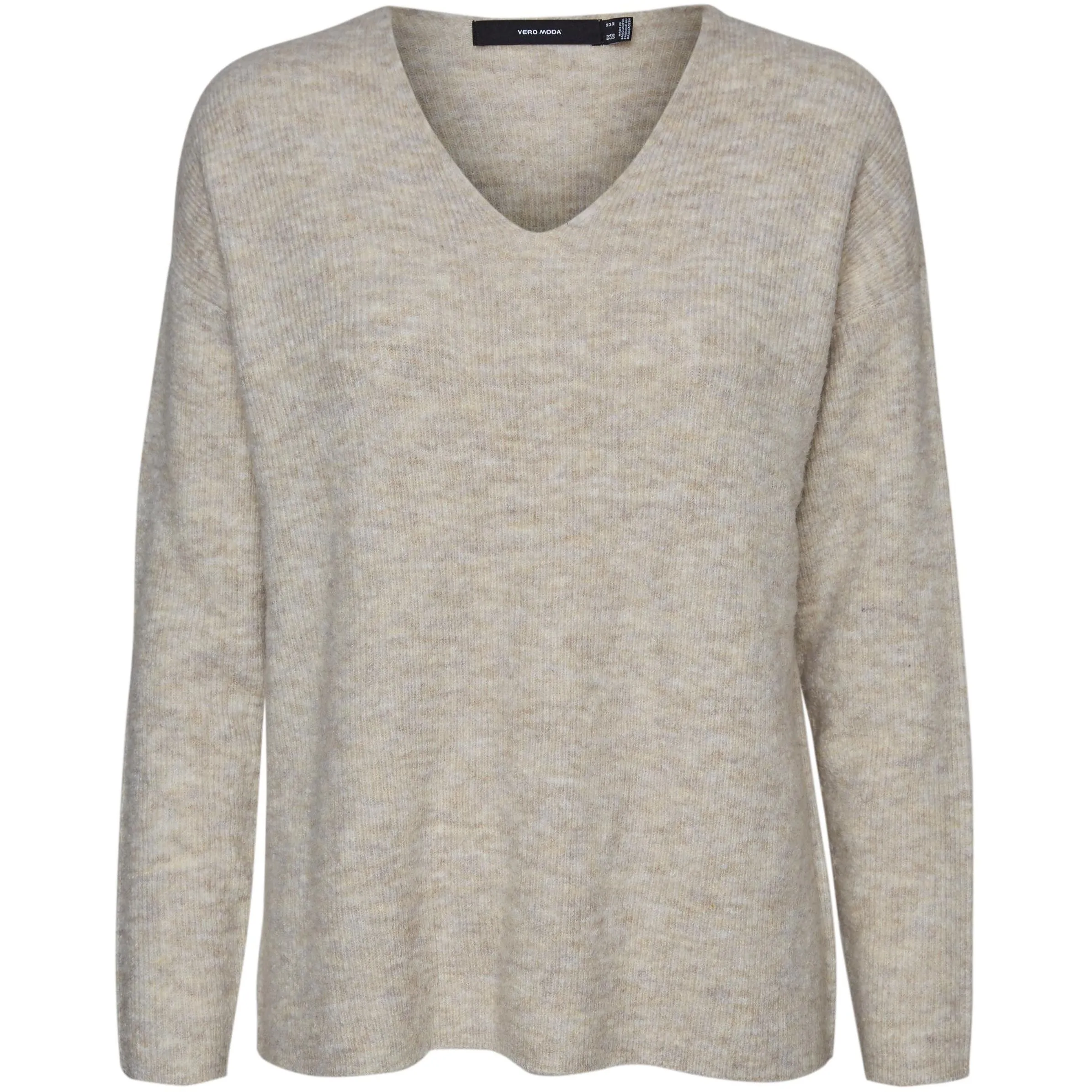 Vero Moda 10233357 VMCREWLEFILE LS V-NEC Weiß 842583 222913001 1 Vero Moda 10233357 VMCREWLEFILE LS V-NEC Weiß 842583 222913001 1