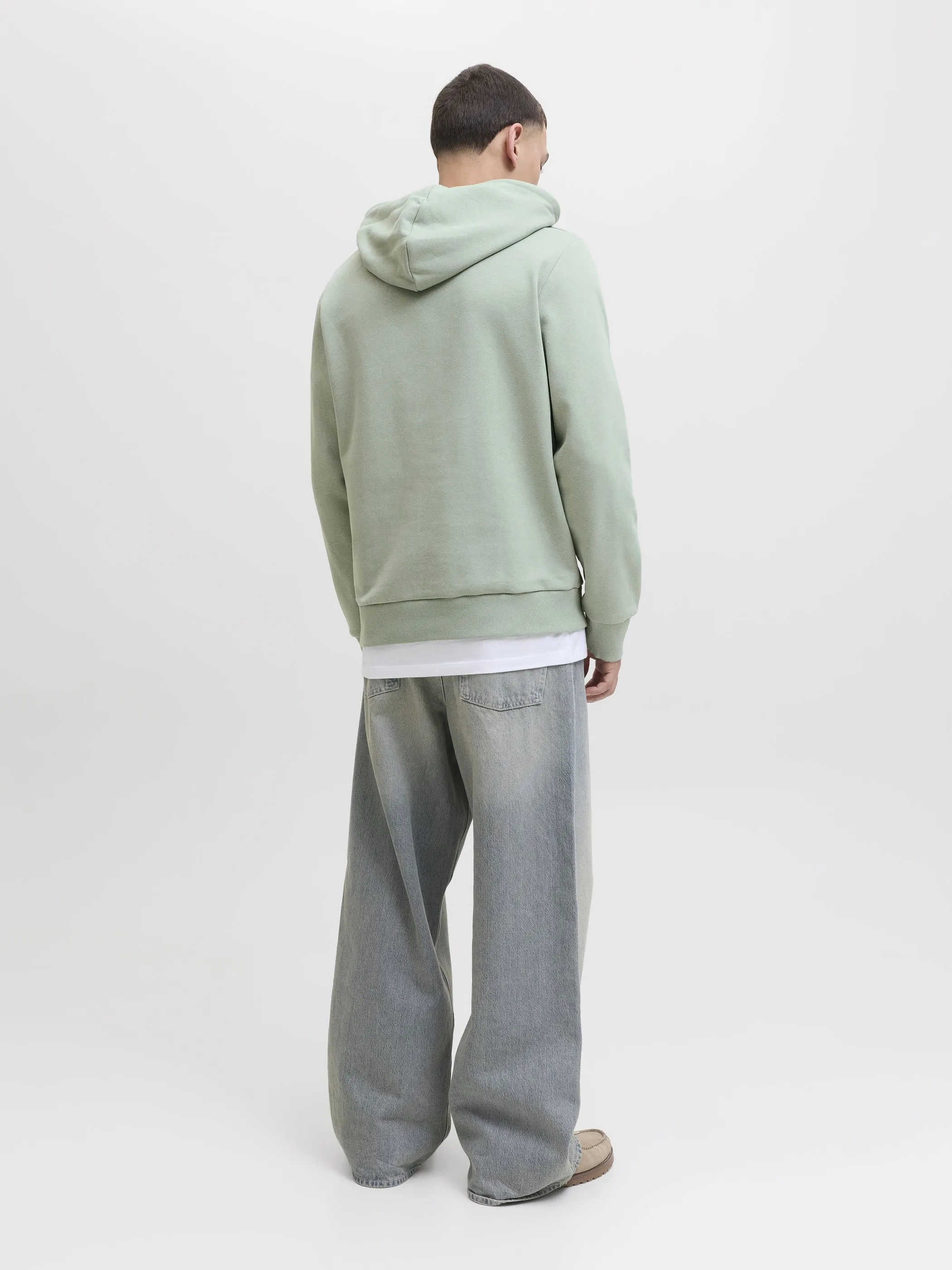 Jack Jones 12279119 JJGEPLAS SWEAT HOOD Grün 913159 176366 2