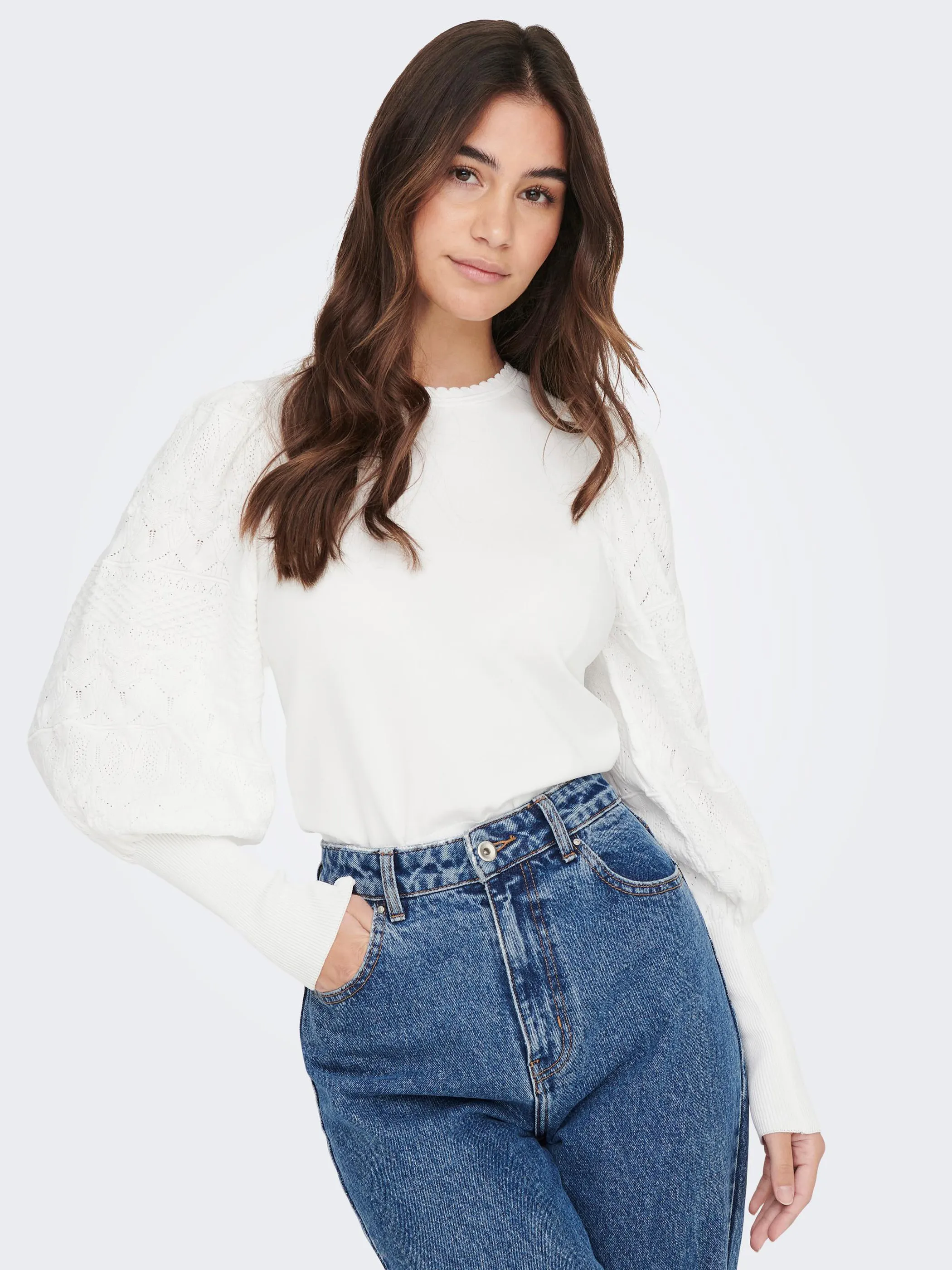 Only 15235327 ONLMELITA L/S O-NECK Weiß 888857 177922 5 Only 15235327 ONLMELITA L/S O-NECK Weiß 888857 177922 5