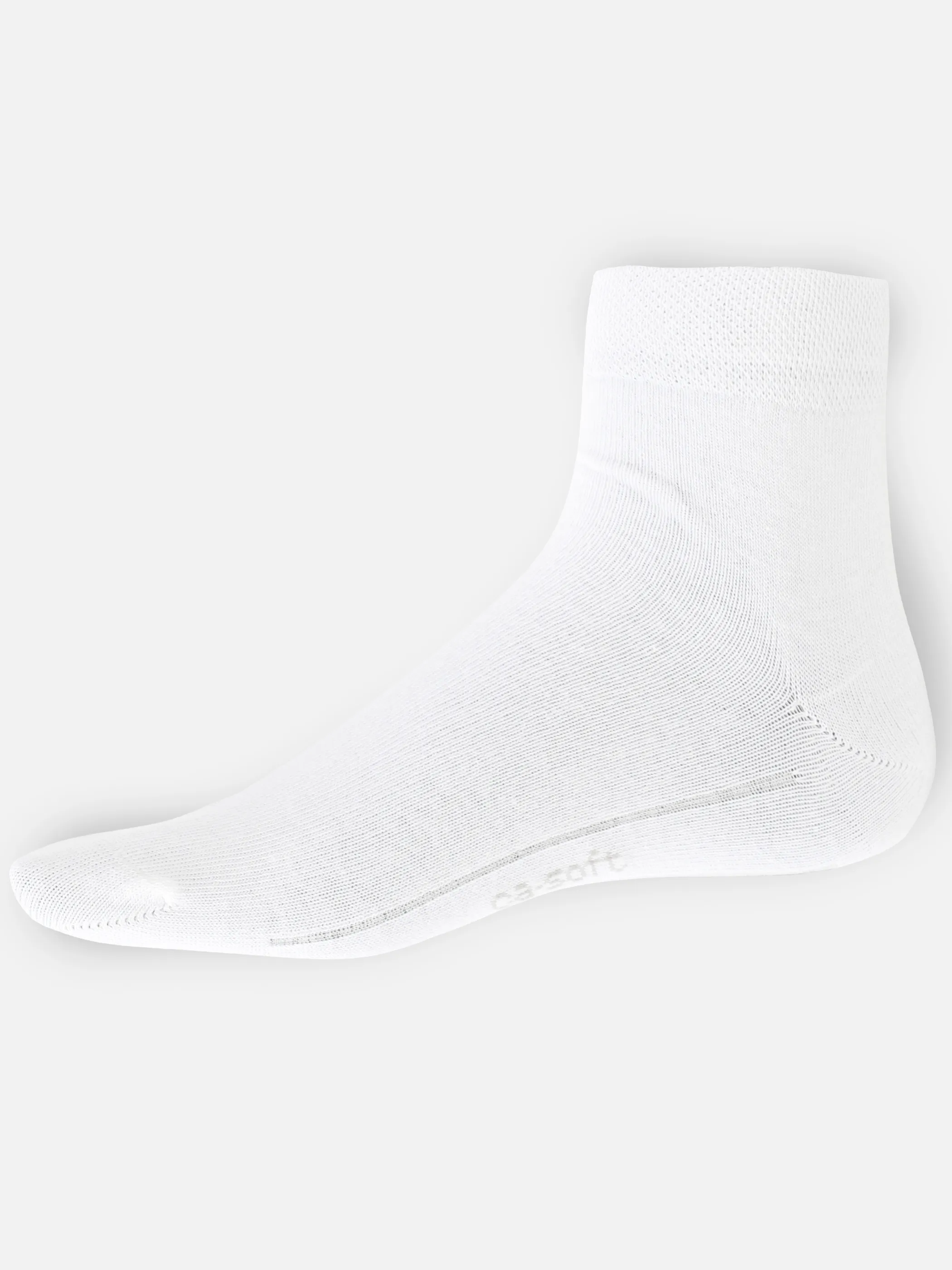 Camano 3023 He-Soft Quarter Socken3er Weiß 809764 0001 2