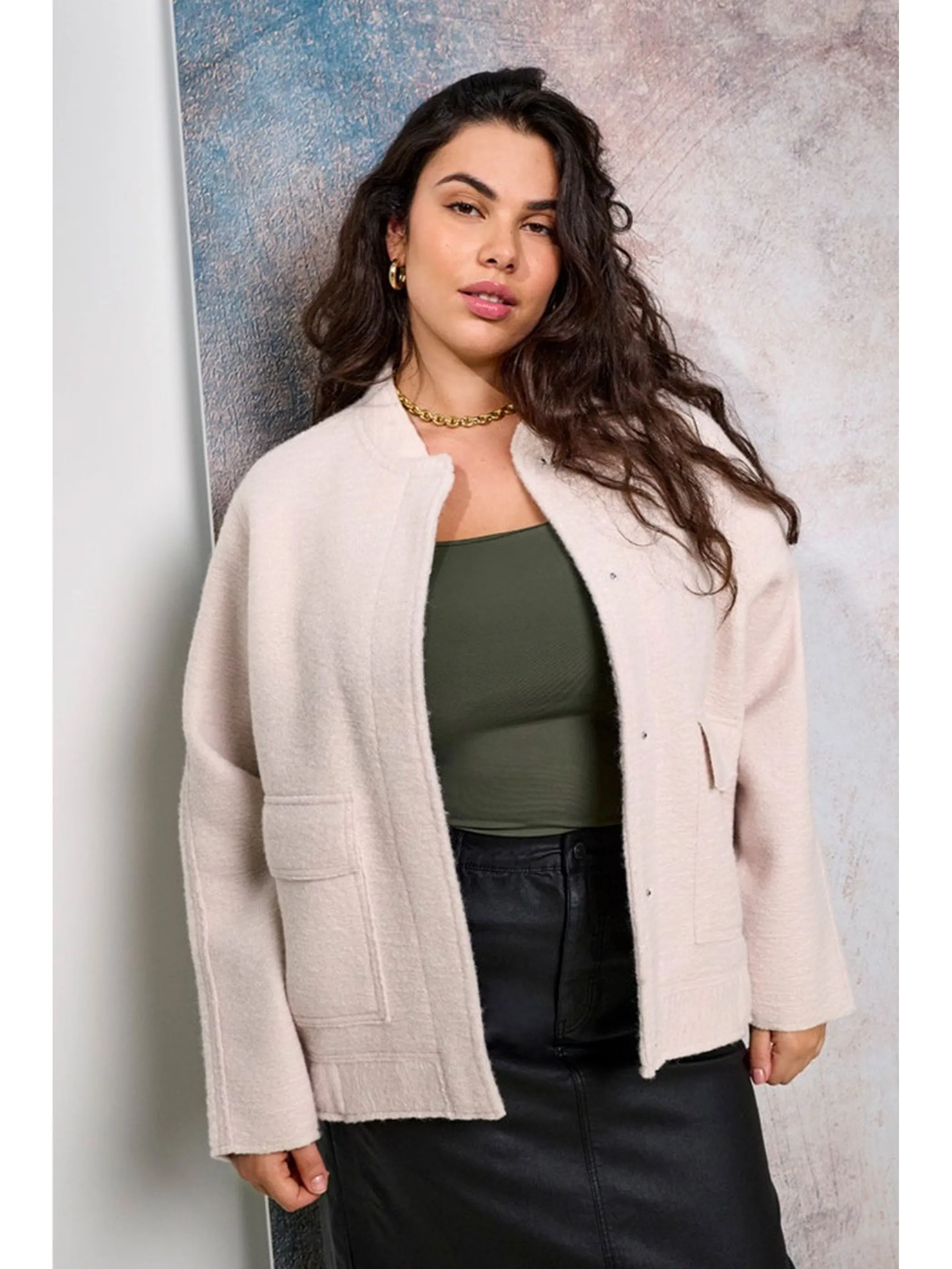 Only Carmakoma 15335598 CARSANNE BOUCLE BOMBE Beige 903816 201511 3 Only Carmakoma 15335598 CARSANNE BOUCLE BOMBE Beige 903816 201511 3