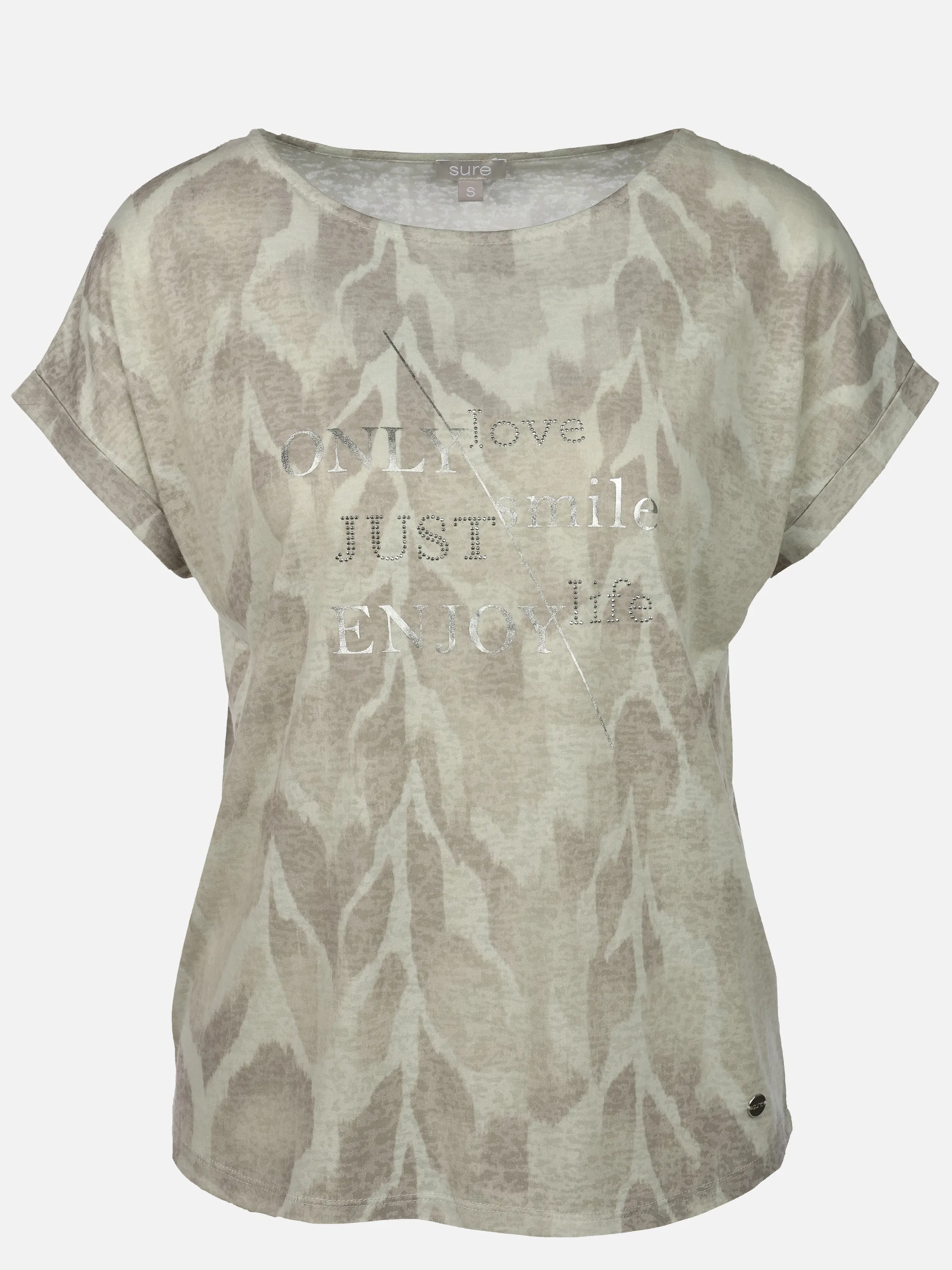 Sure Da-Ausbrenner T-Shirt Beige 926134 FRENCHOAK 1
