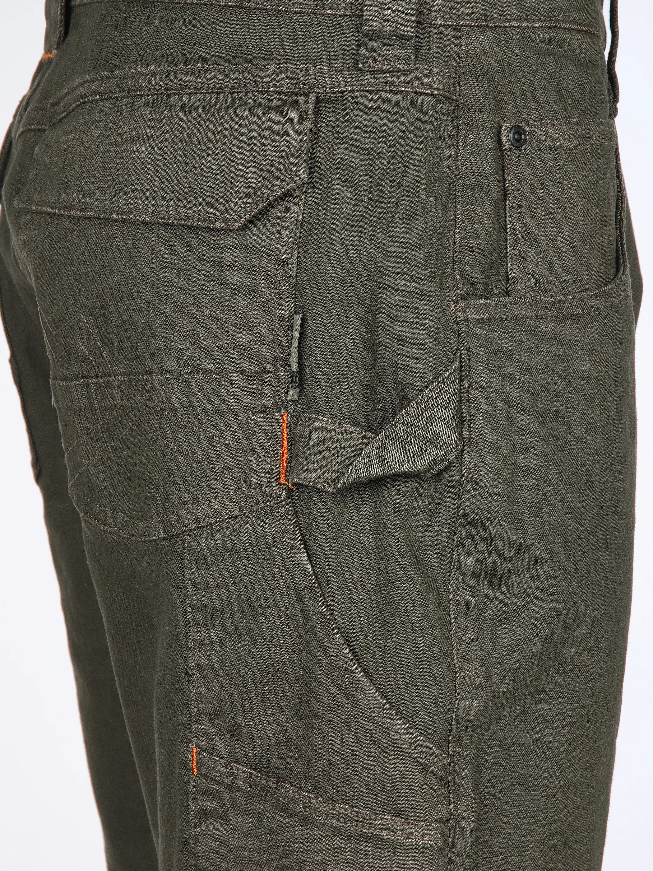 Worker He. Berufsjeansshorts Cargo Oliv 908681 5572 4