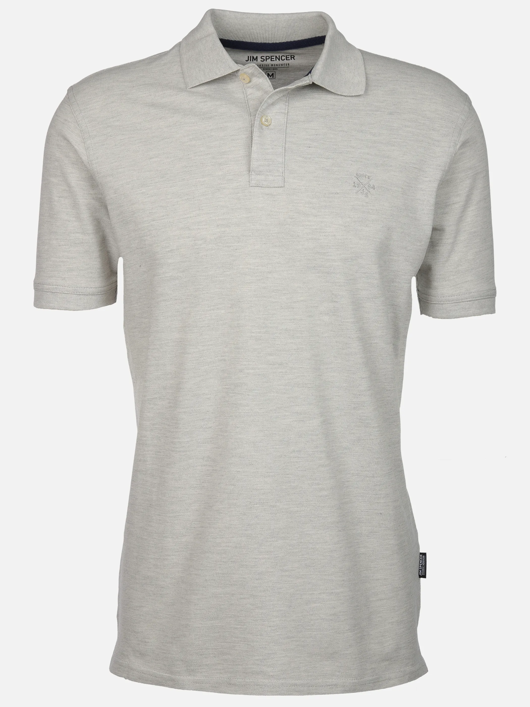 Jim Spencer He. Poloshirt 1/2 Arm uni basic Silber 890325 LT GREY TW 1 Jim Spencer He. Poloshirt 1/2 Arm uni basic Silber 890325 LT GREY TW 1