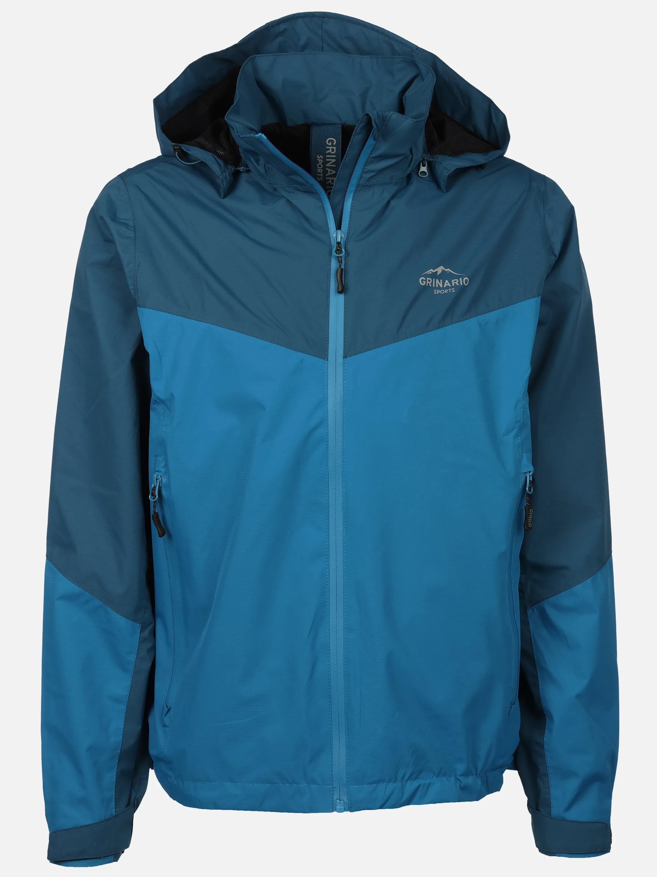 Grinario Sports He-Regenjacke, m. abnehm. Kapuze Blau 921021 BLAU 1