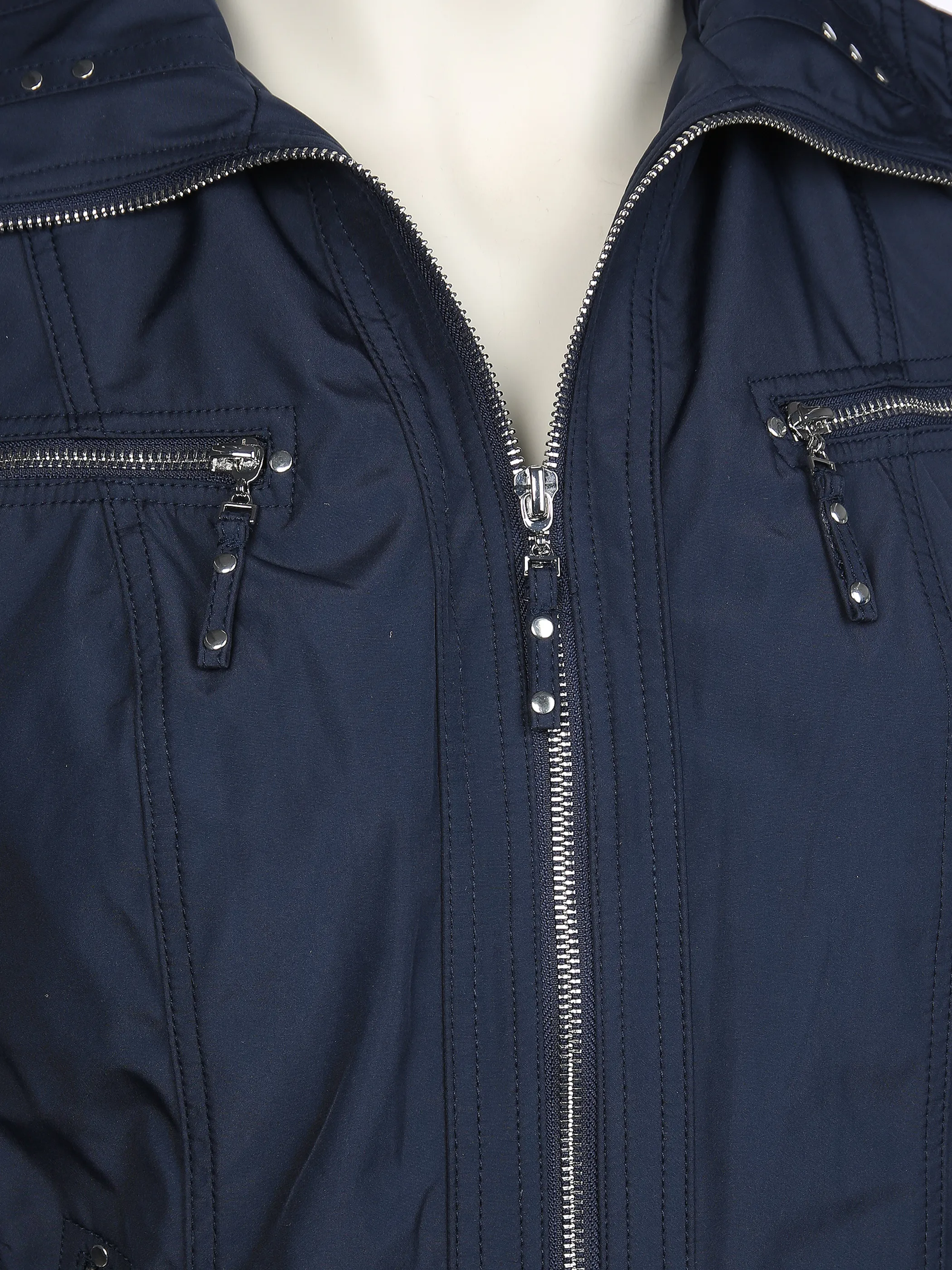 Sonja Blank Da-gr.Gr.Jacke m. Legekragen Blau 848468 MARINE 3
