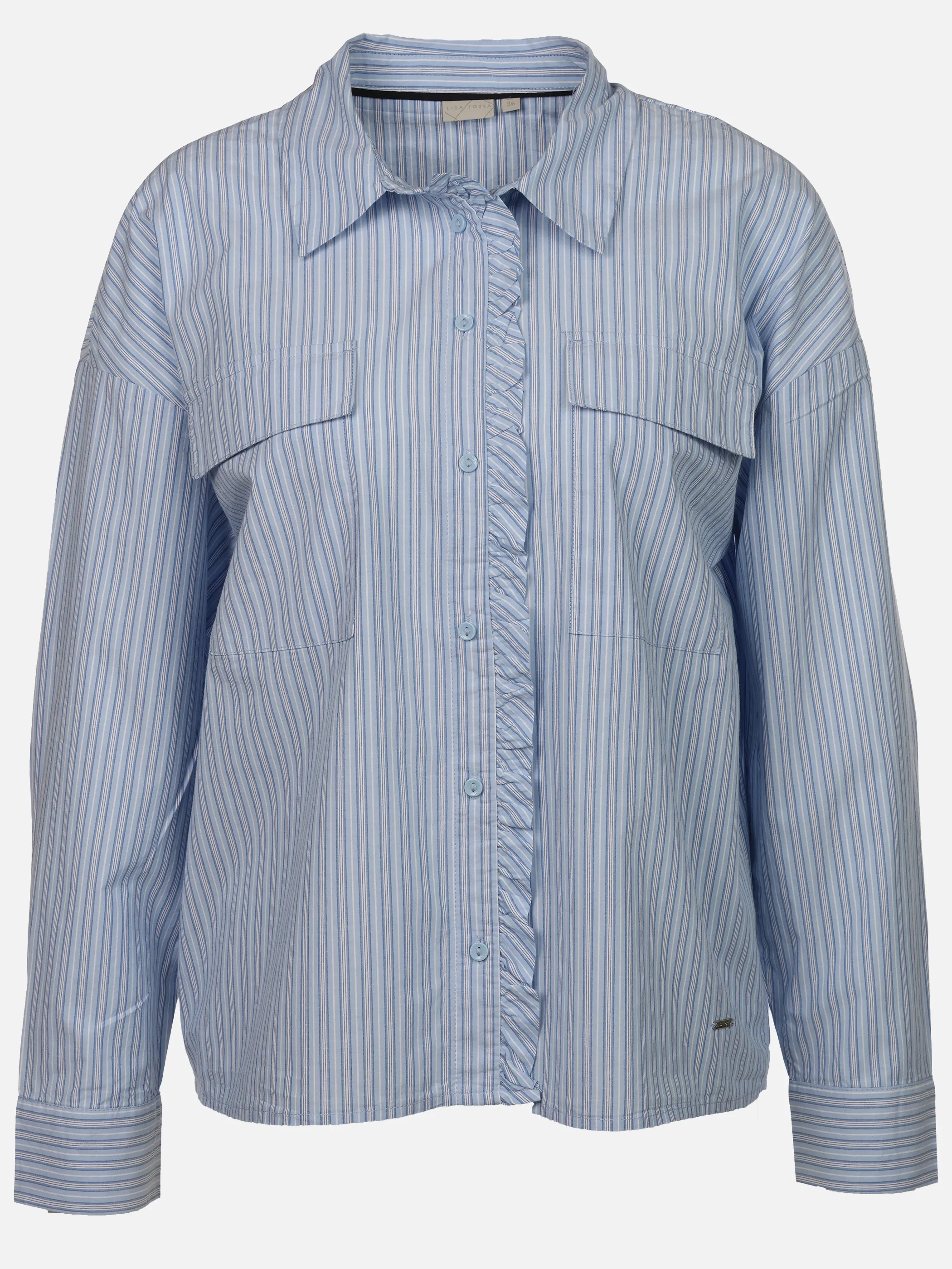 Lisa Tossa Da-Bluse, gestreift Blau 928984 BLAU 1