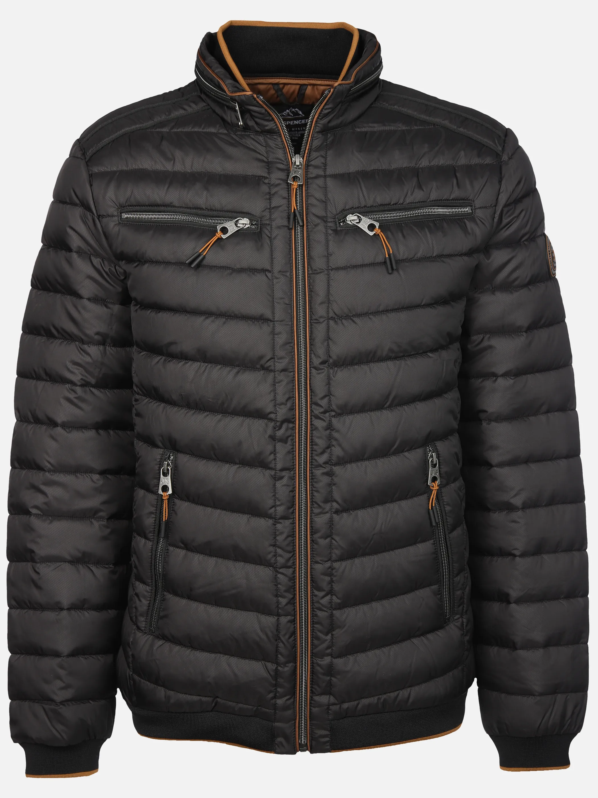 Jim Spencer He. Steppblouson melange scuba Schwarz 878837 BLACK 1