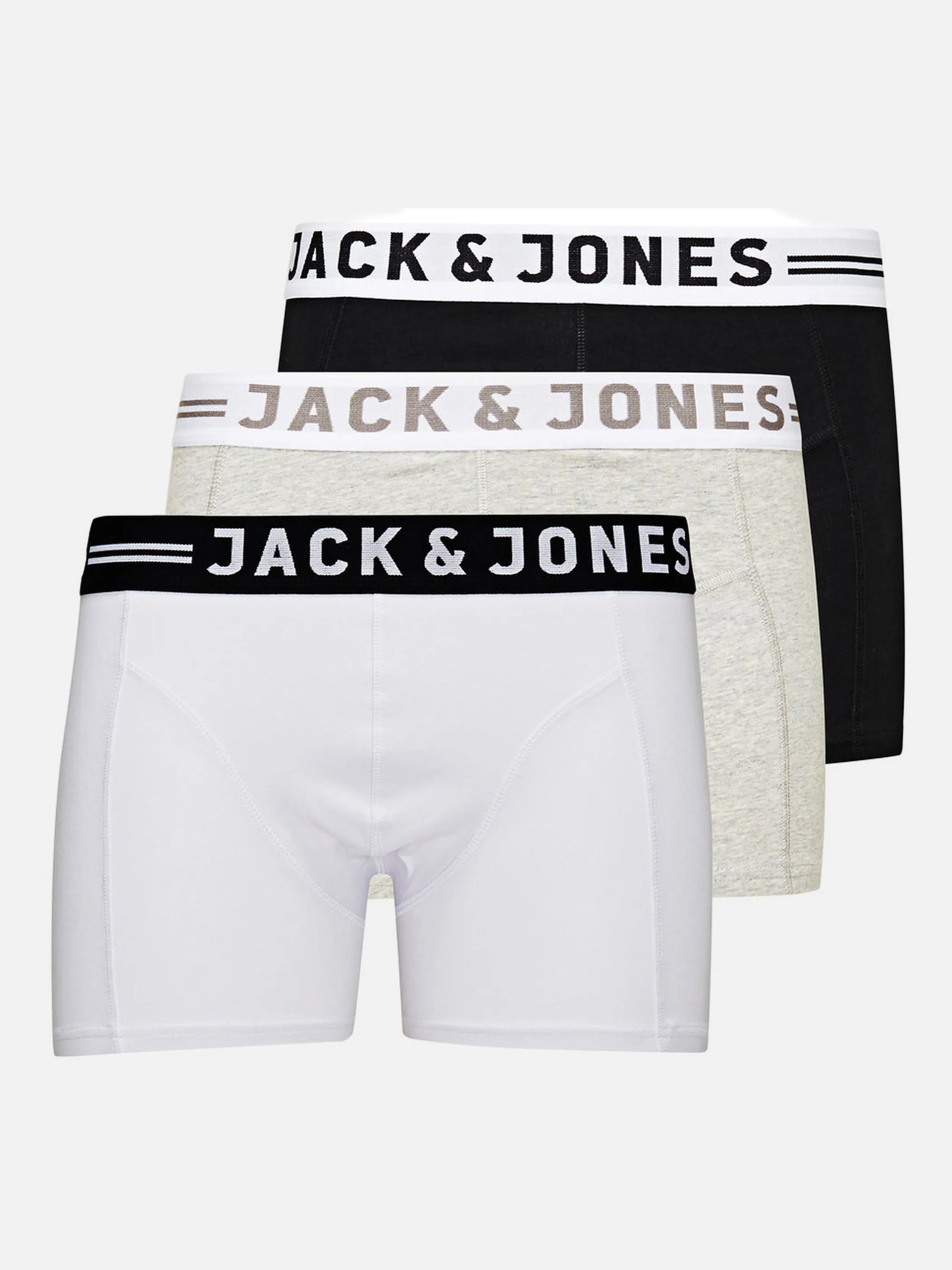 Jack Jones 12081832 SENSE TRUNKS 3-PACK N Grau 720624 179085002 1