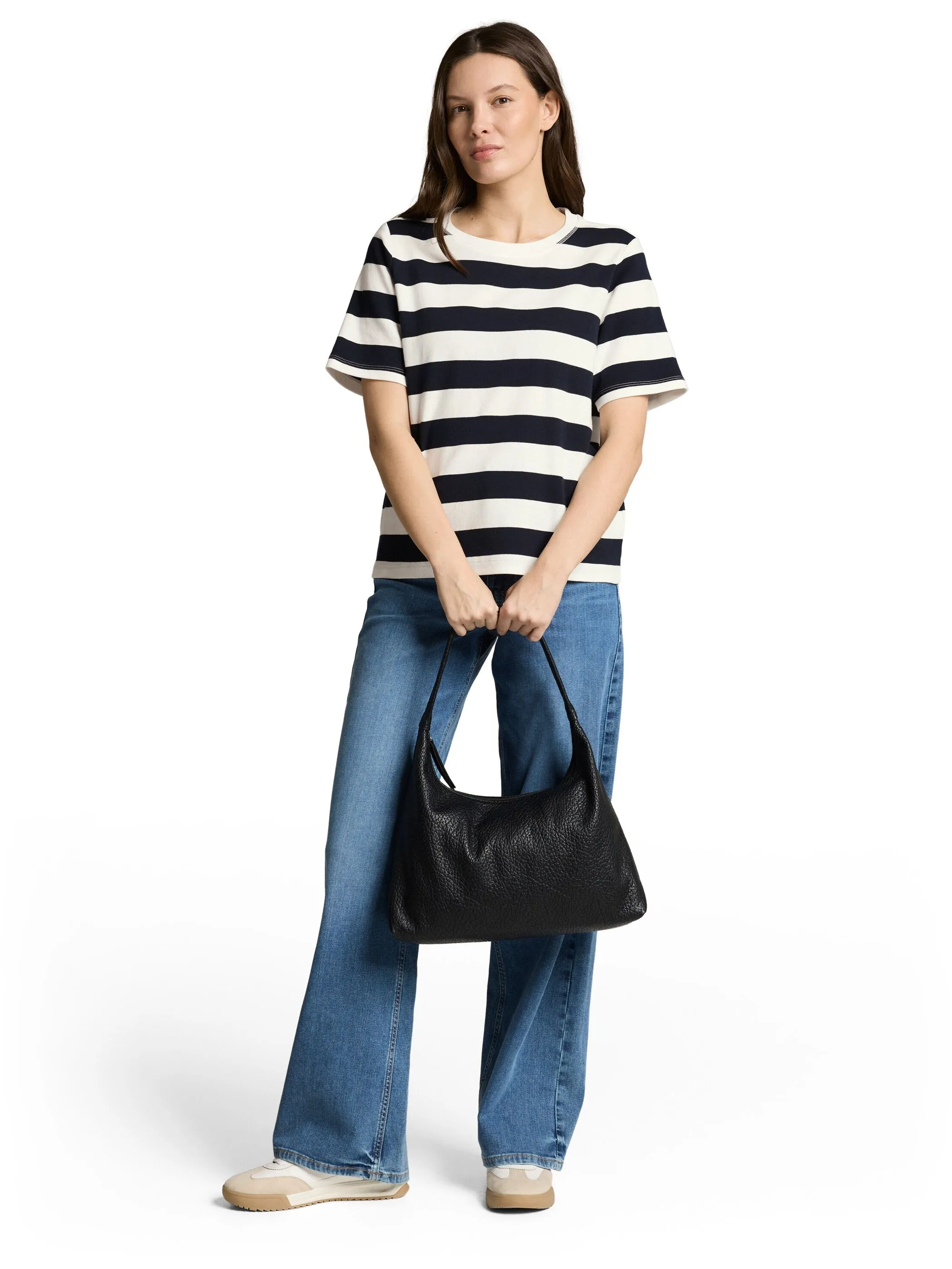 Tom Tailor 1050426 NOS T-shirt boxy crew neck with print Weiß 921974 40115 4