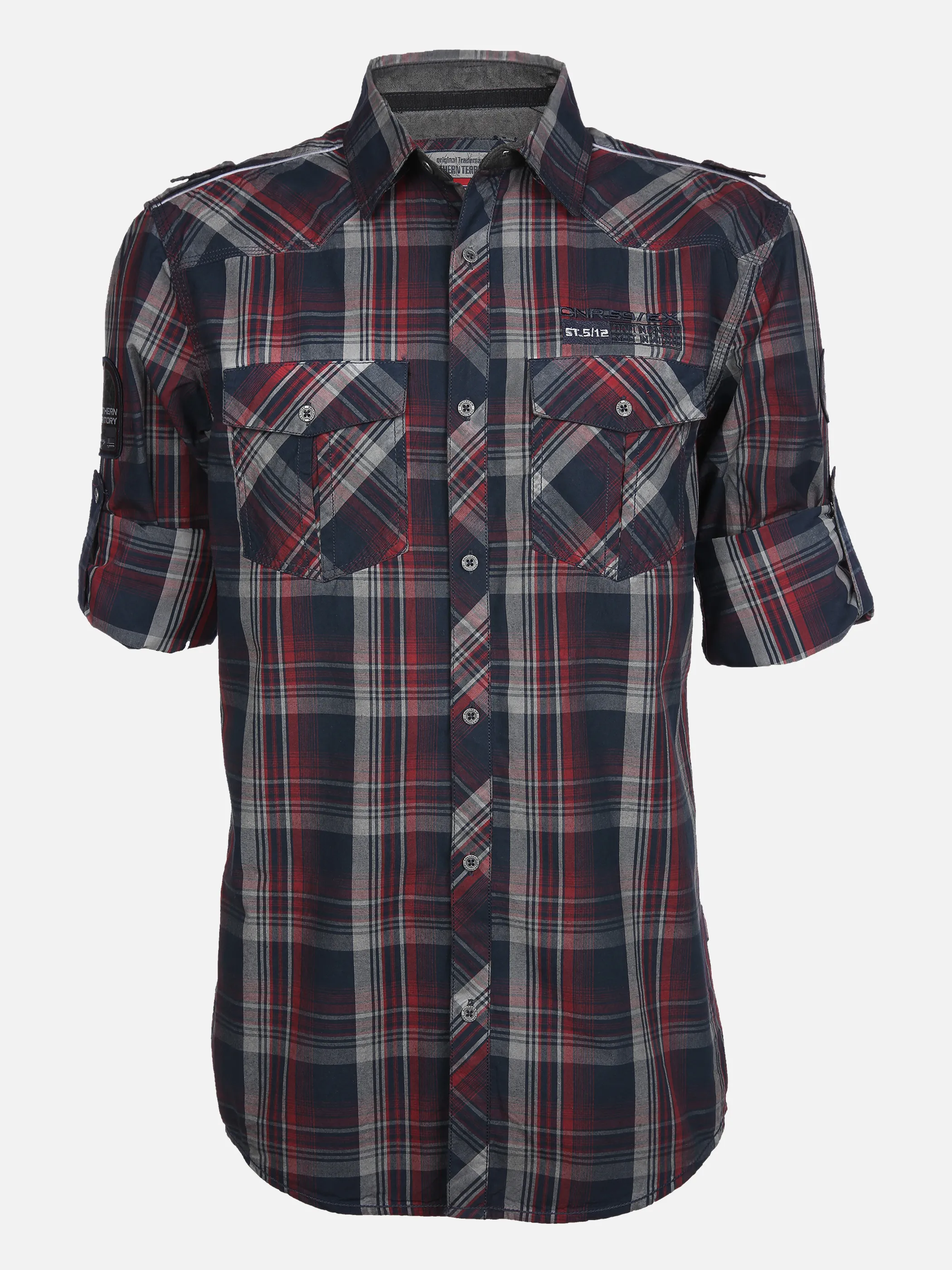 Southern Territory He. Freizeithemd 1/1 Arm Stick Rot 851272 RED/NAVY 1 Southern Territory He. Freizeithemd 1/1 Arm Stick Rot 851272 RED/NAVY 1