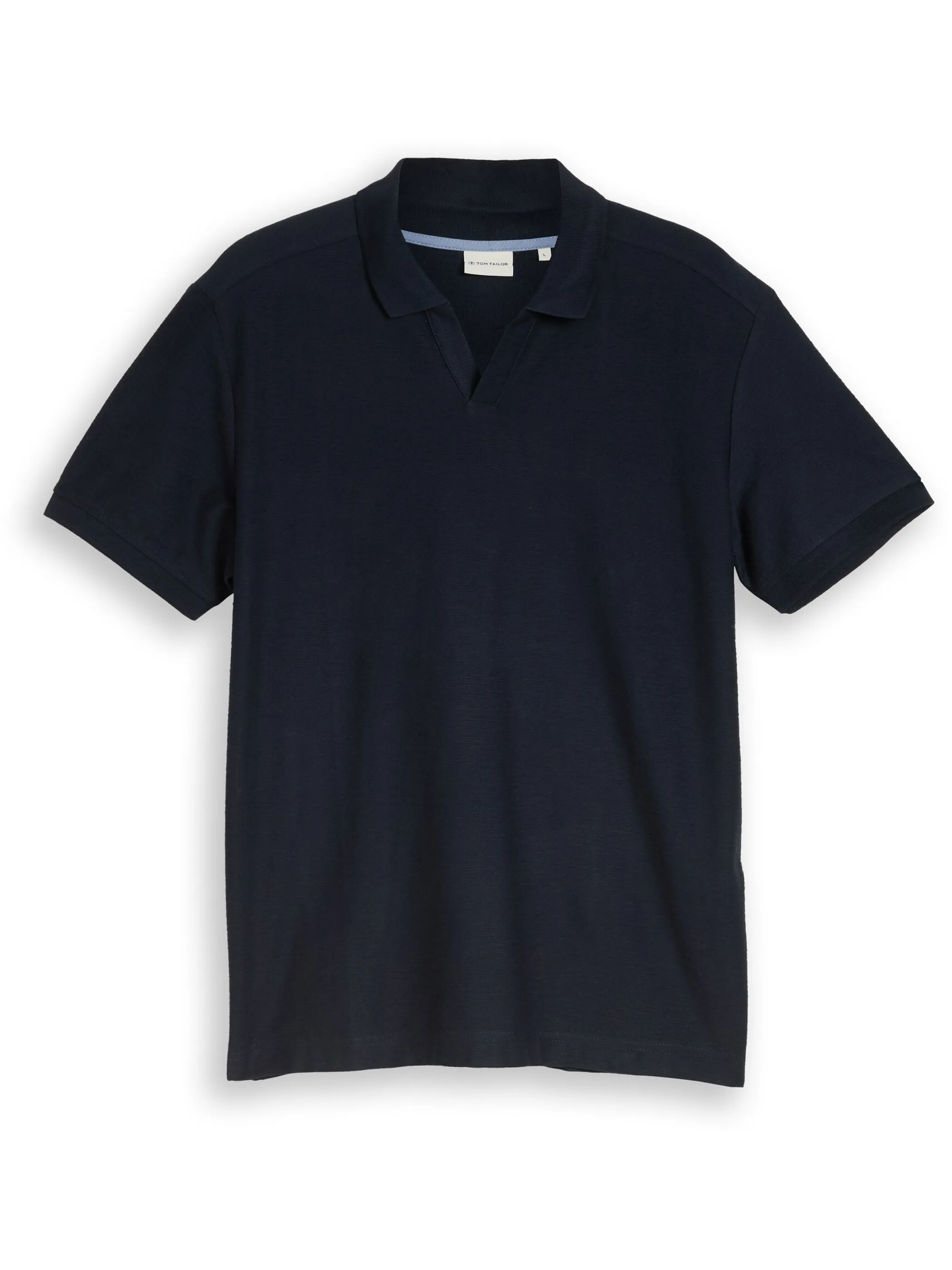 Tom Tailor 1051182 NOS structured resort collar polo Blau 926455 10668 5
