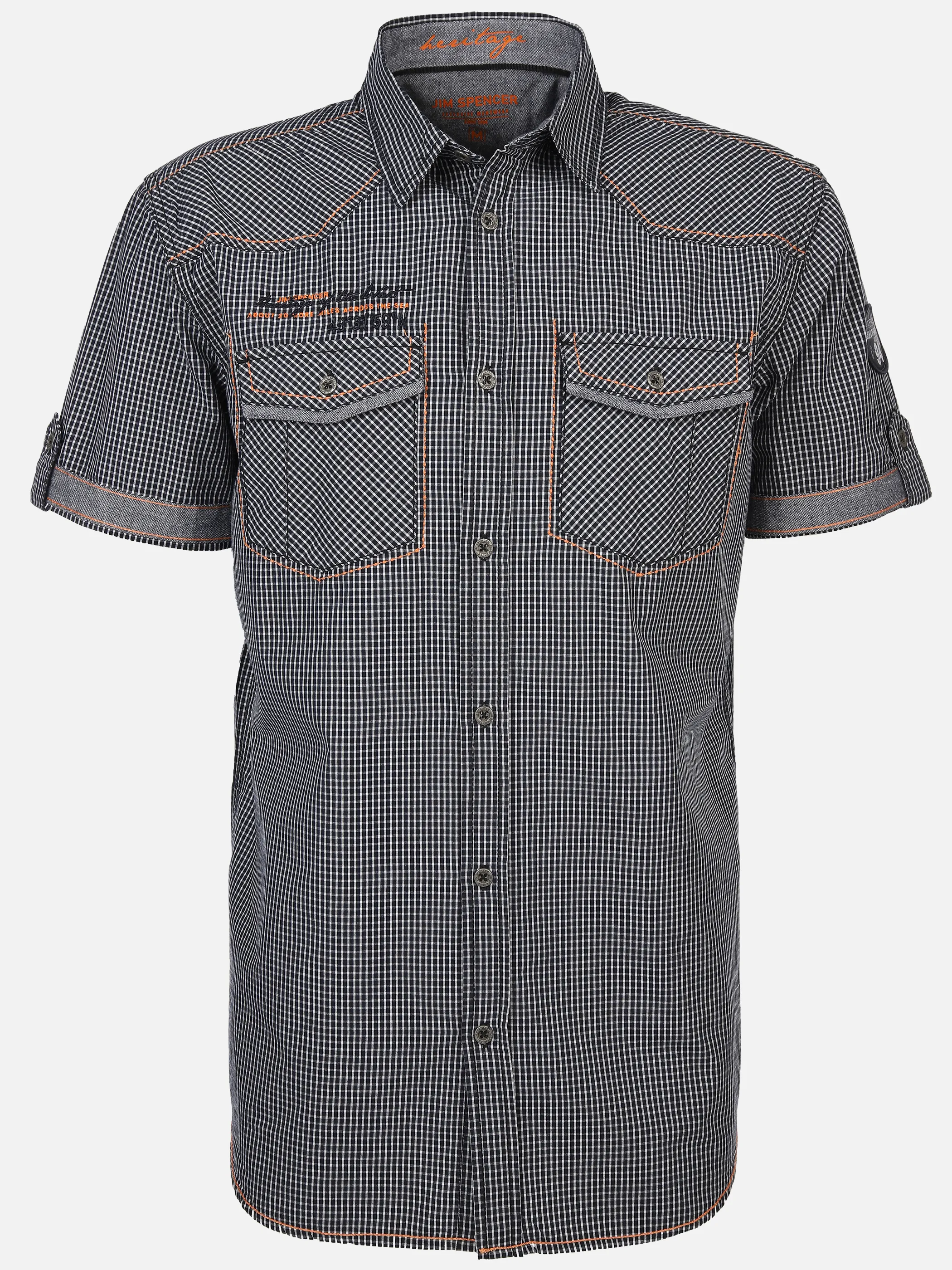 Jim Spencer He. Freizeithemd 1/2 Arm Stickerei Blau 894399 NAVY 1 Jim Spencer He. Freizeithemd 1/2 Arm Stickerei Blau 894399 NAVY 1