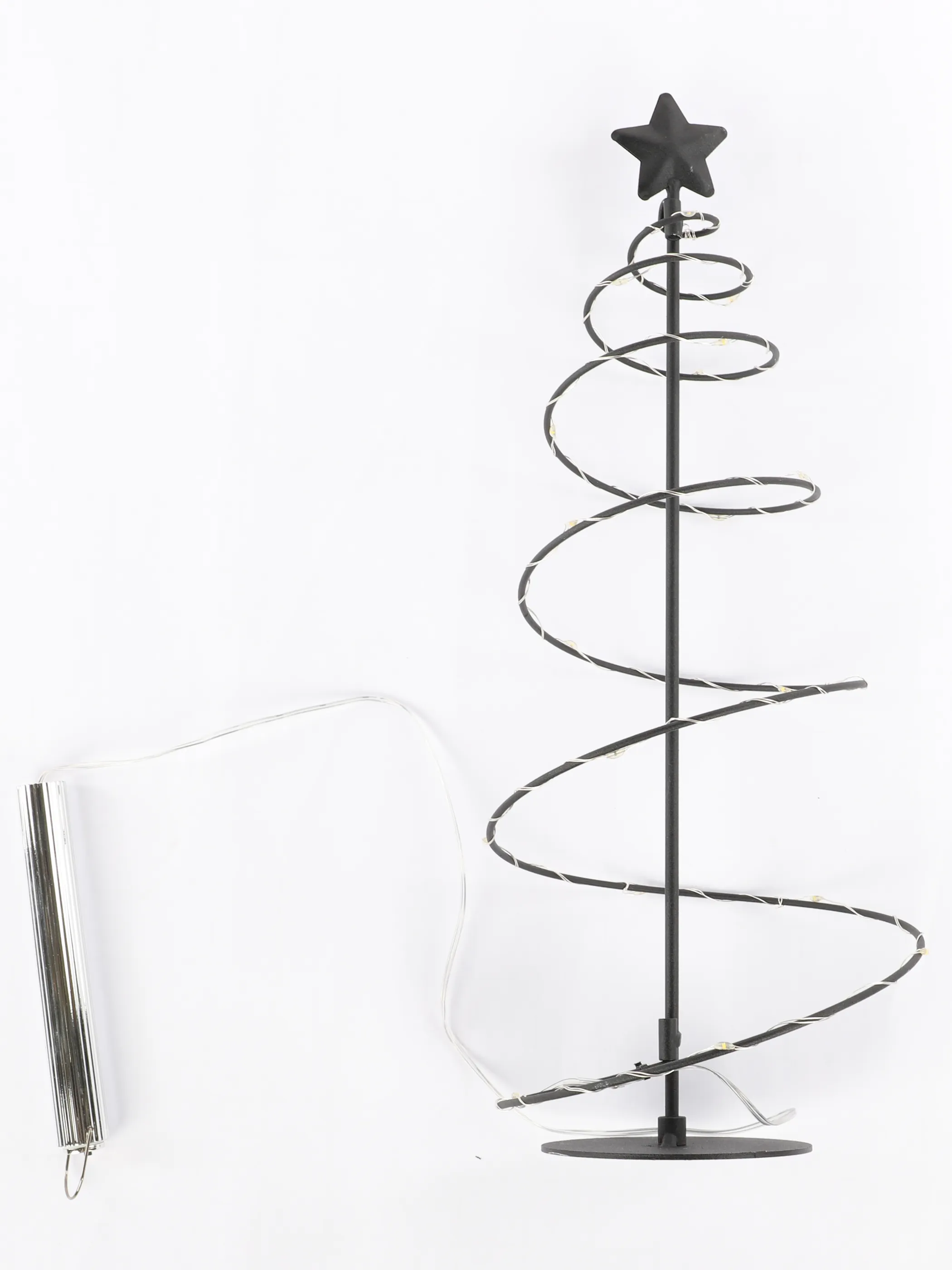 Boltze Dekoaufsteller Saturn Baum LED Schwarz 916581 SCHWARZ 1