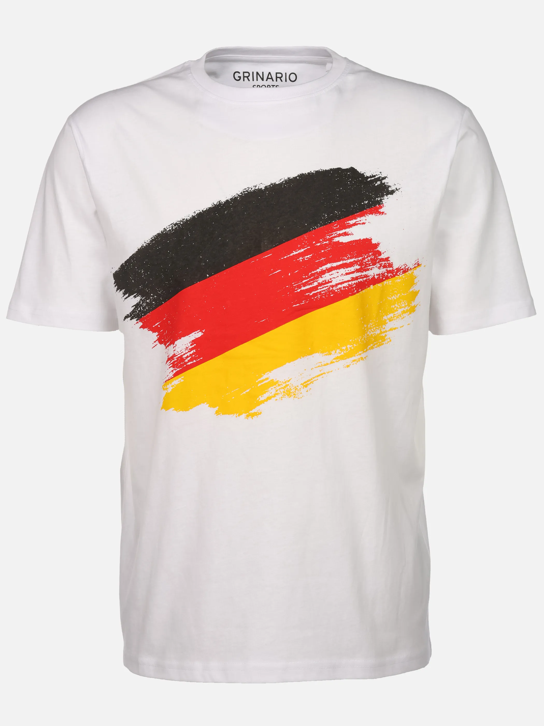 Grinario Sports Unisex Fan-T-Shirt, Germany Weiß 927475 WH-FL-GER 1