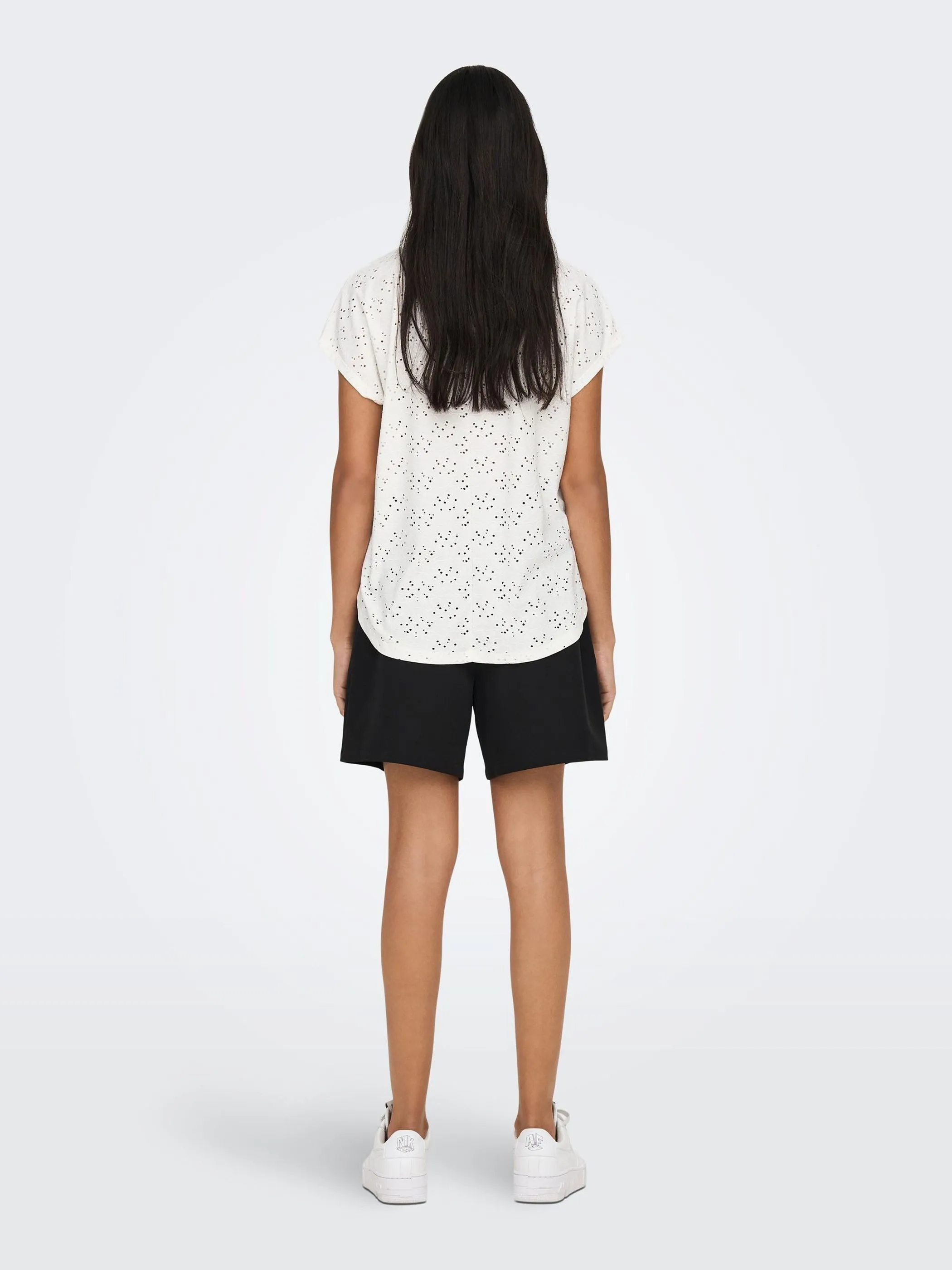 Only 15231005 ONLSMILLA S/S TOP JRS Weiß 852666 177922 2