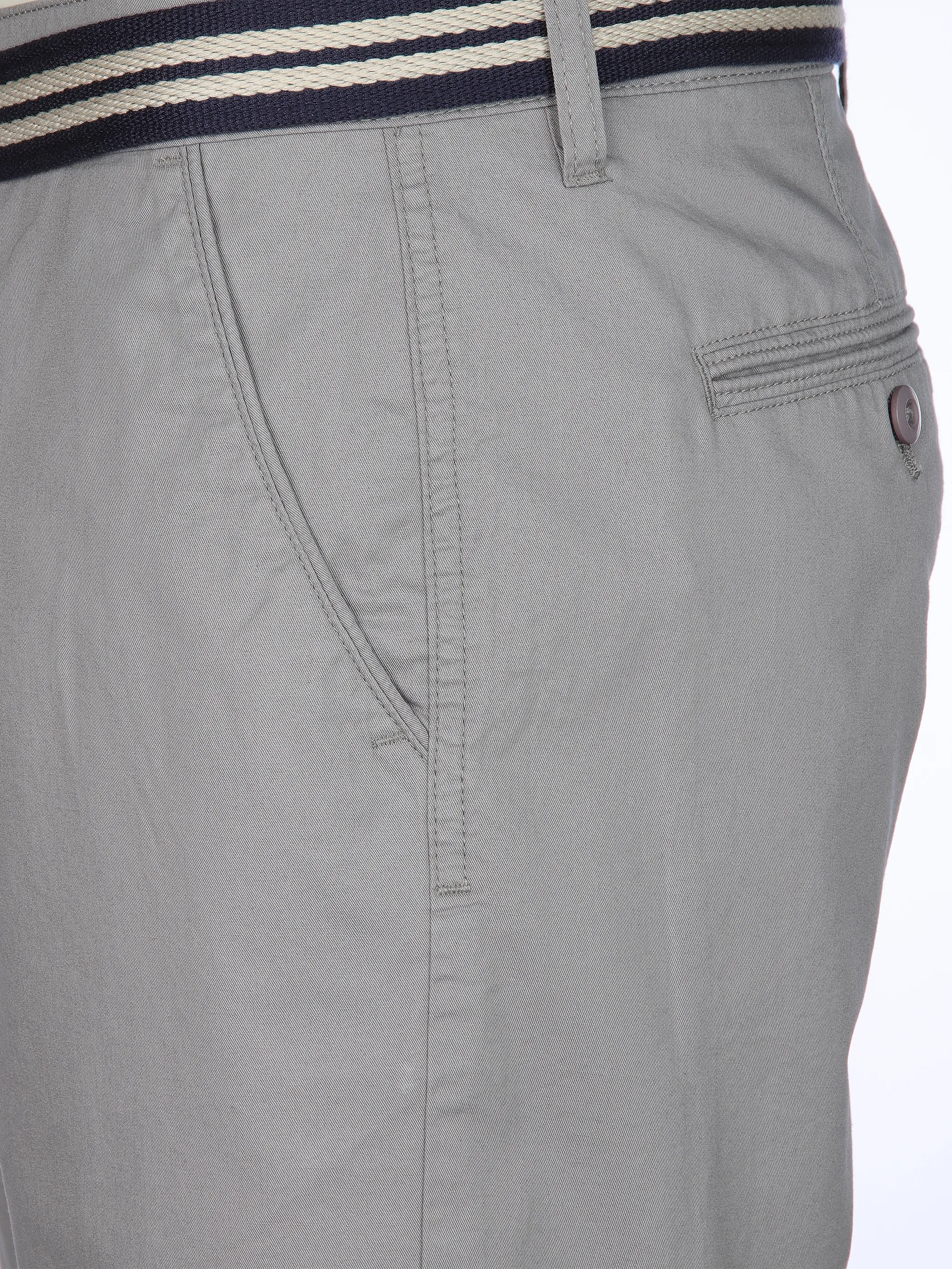 Jim Spencer He. Chino Bermuda m. Gürtel Grau 909479 95 GREY 3