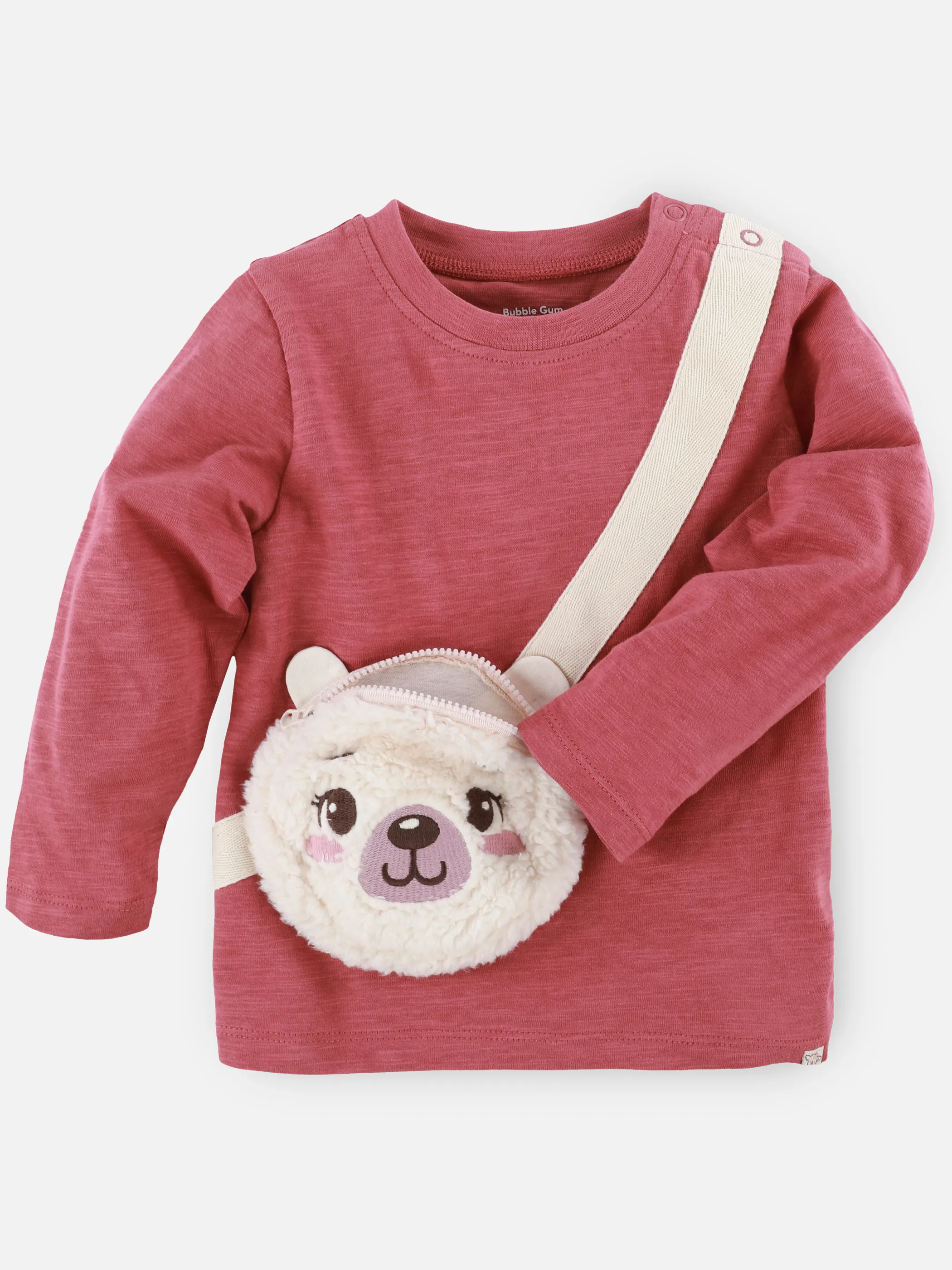 Bubble Gum BM Longsleeve mit Teddy Print in rot Rot 913548 ROT 2