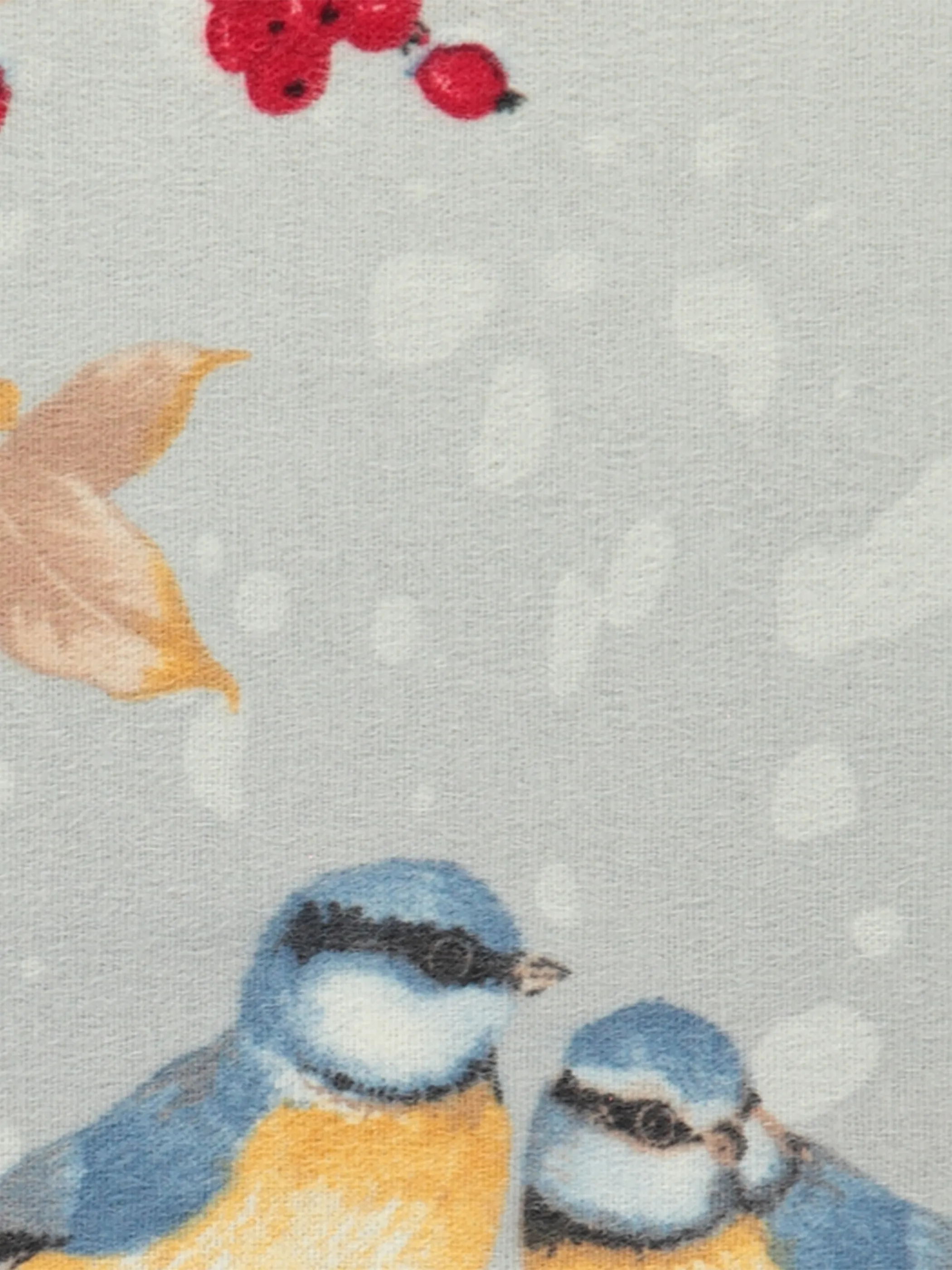 Kaeppel Design Biberbettwäsche Snow Birds 135 Blau 829246 TAUBE 3