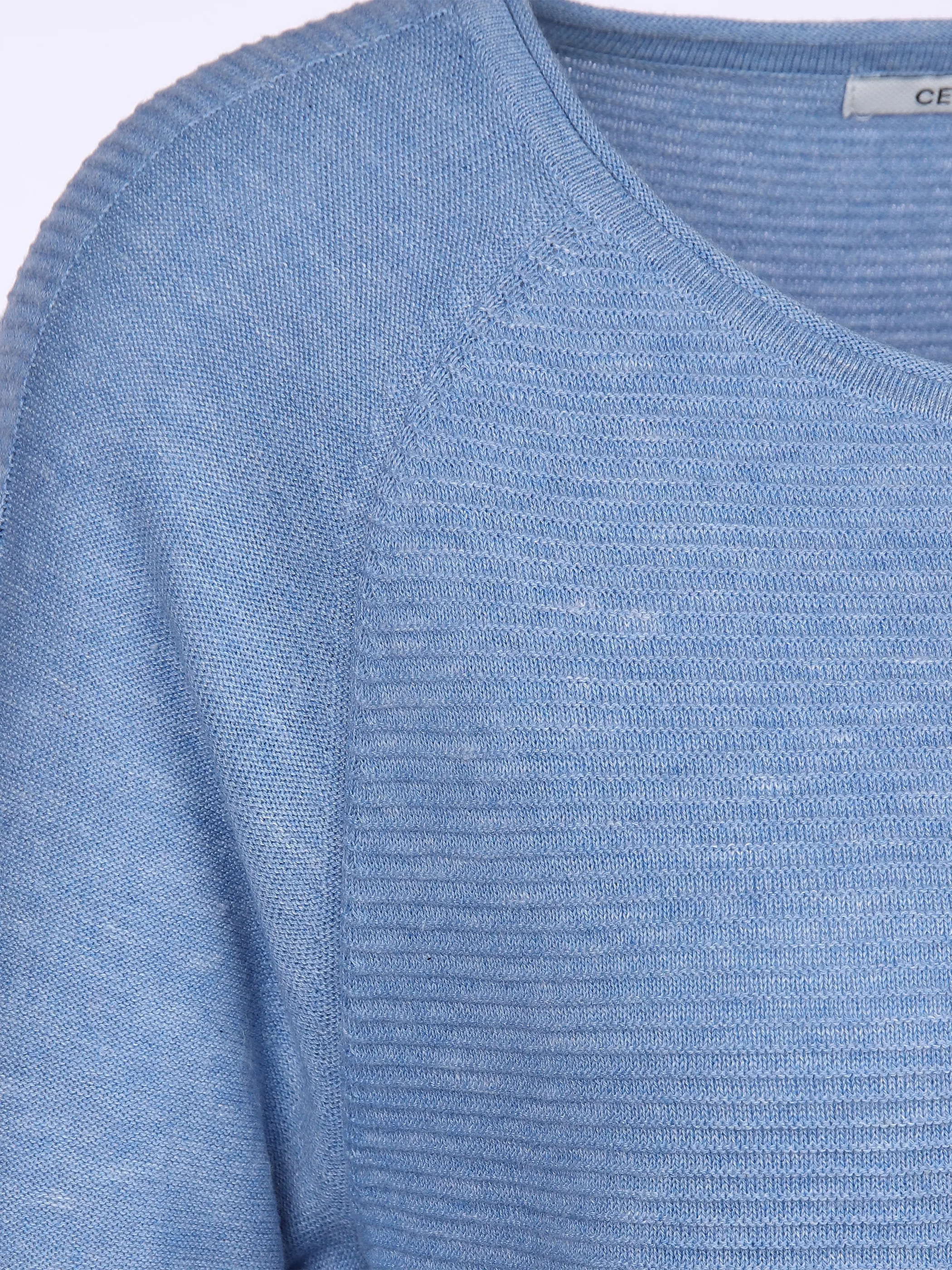 Cecil B301894 NOS Melange Pullover Blau 871320 12707 3 Cecil B301894 NOS Melange Pullover Blau 871320 12707 3