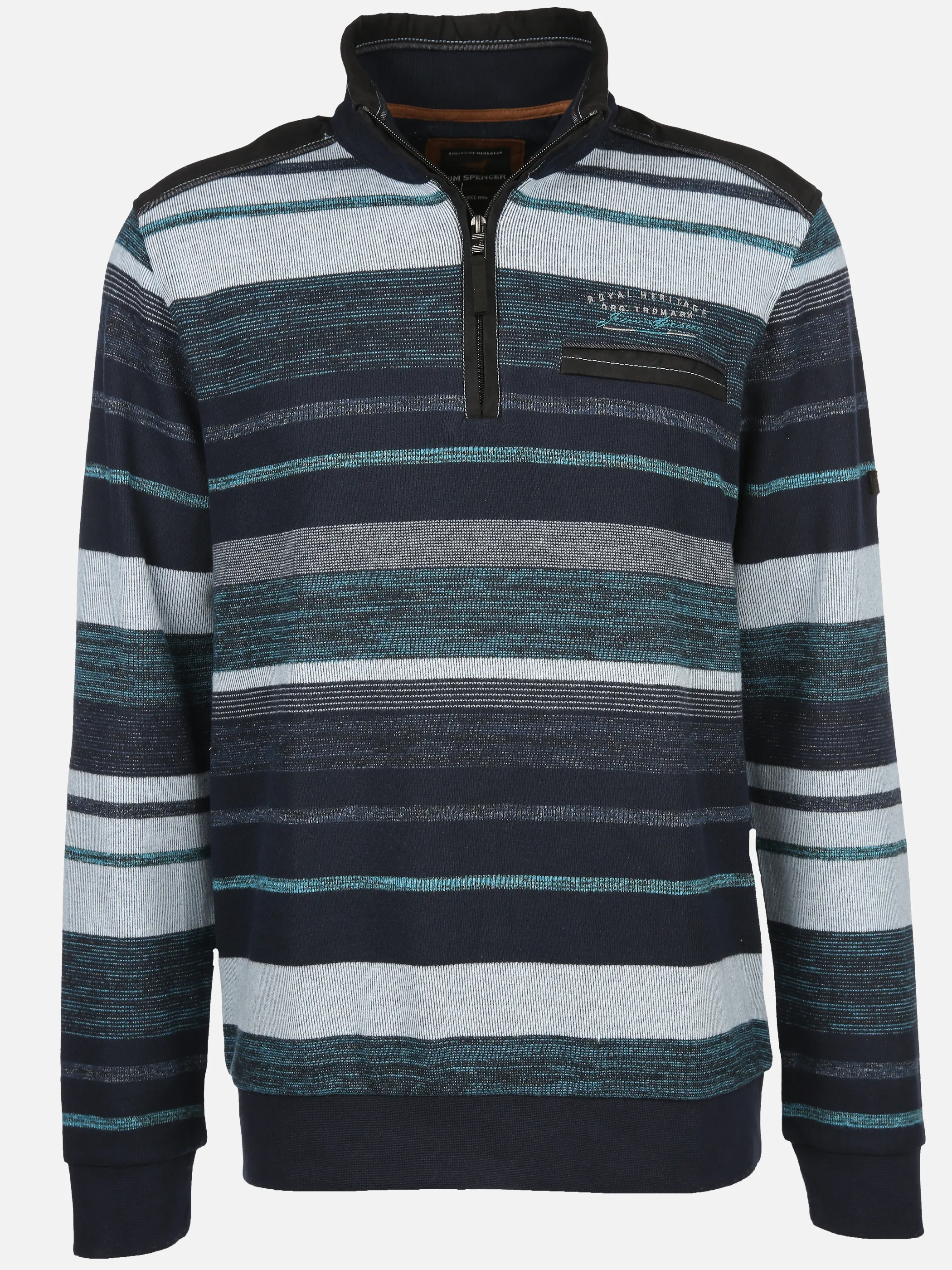 Jim Spencer He. Sweattroyer melange RV Türkis 898404 PETROL 1 Jim Spencer He. Sweattroyer melange RV Türkis 898404 PETROL 1