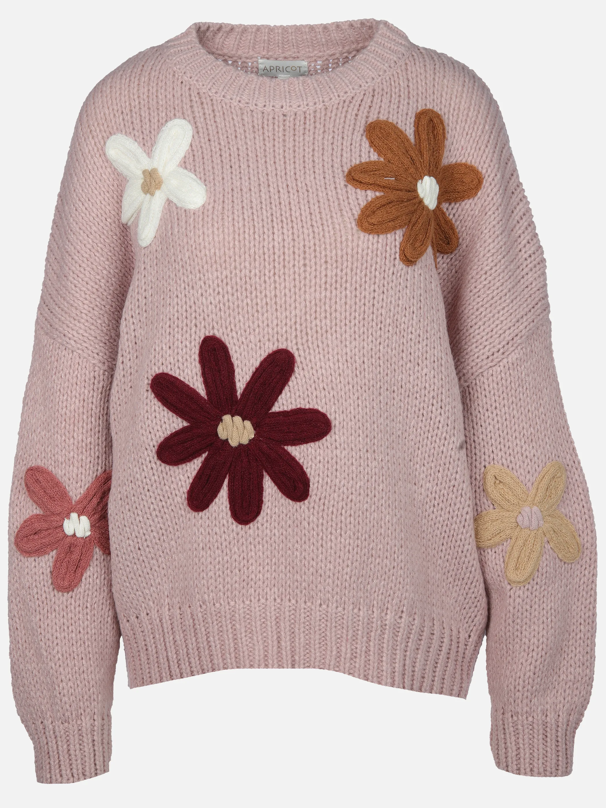 Apricot X124084 Apricot Embroidered Daisies O/S Jumper Pink 922464 PNK 1 Apricot X124084 Apricot Embroidered Daisies O/S Jumper Pink 922464 PNK 1