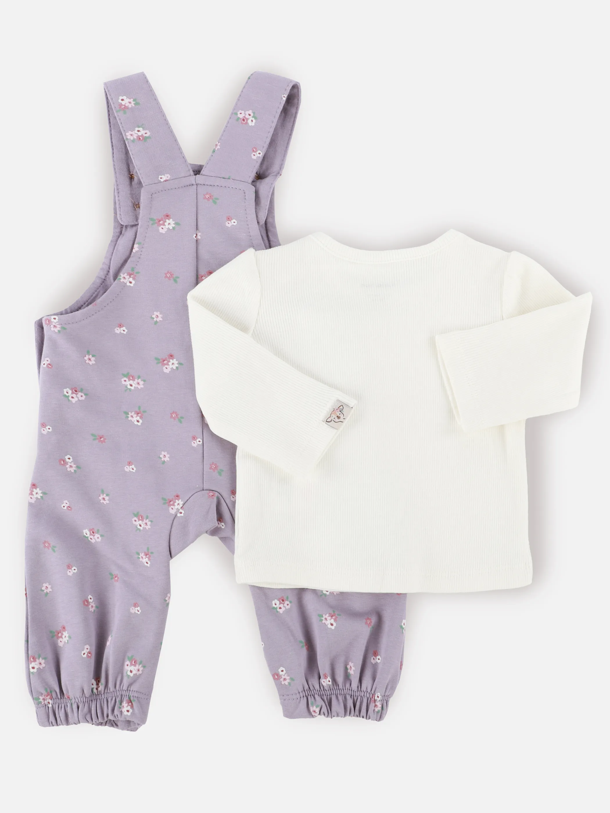 Bubble Gum BM Romper Set mit Blumen AOP in weiß/lila Weiß 913578 WEIß 2 Bubble Gum BM Romper Set mit Blumen AOP in weiß/lila Weiß 913578 WEIß 2