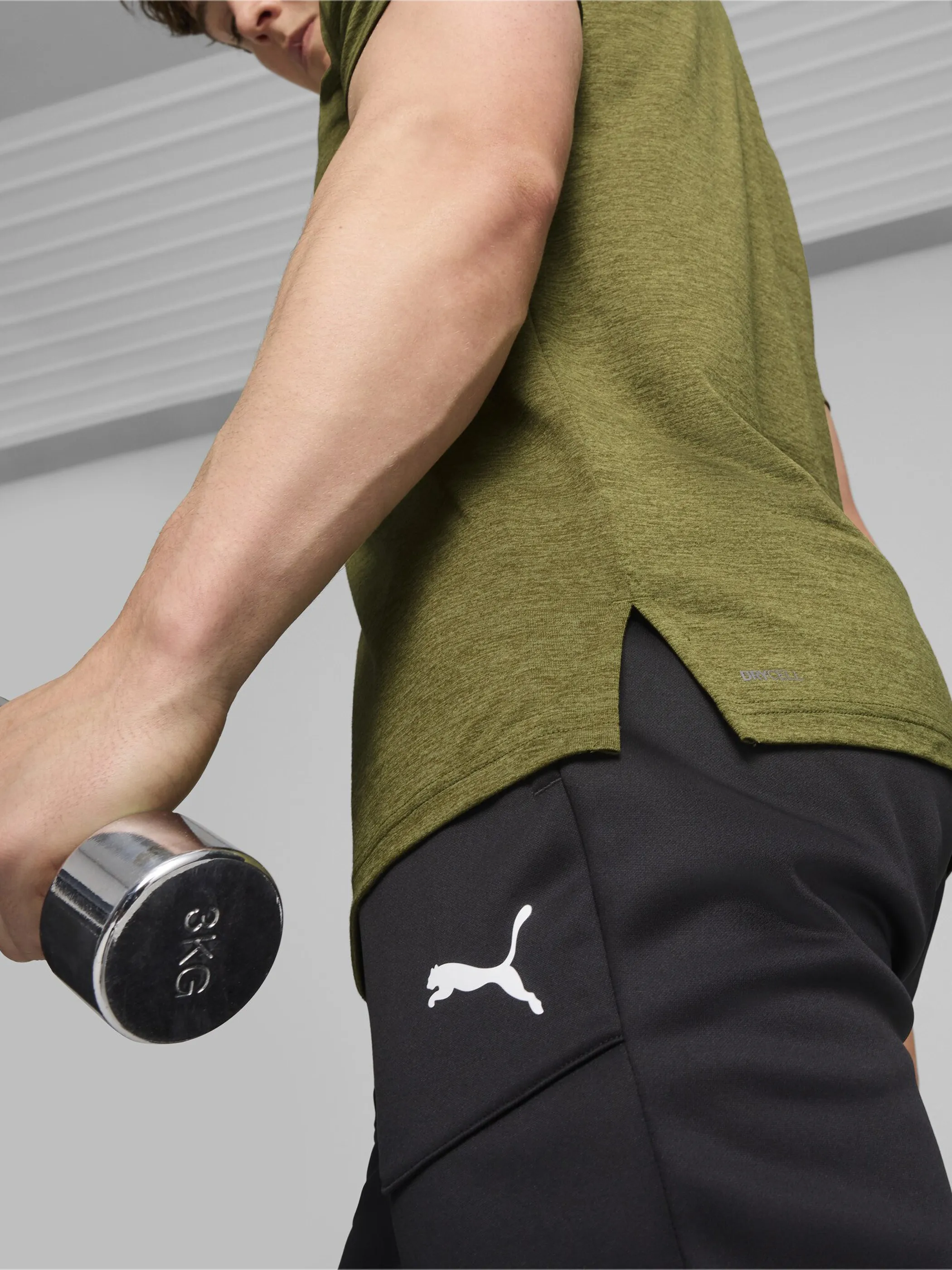 Puma 522352 He-T-Shirt Heathre Oliv 879342 0099 4 Puma 522352 He-T-Shirt Heathre Oliv 879342 0099 4