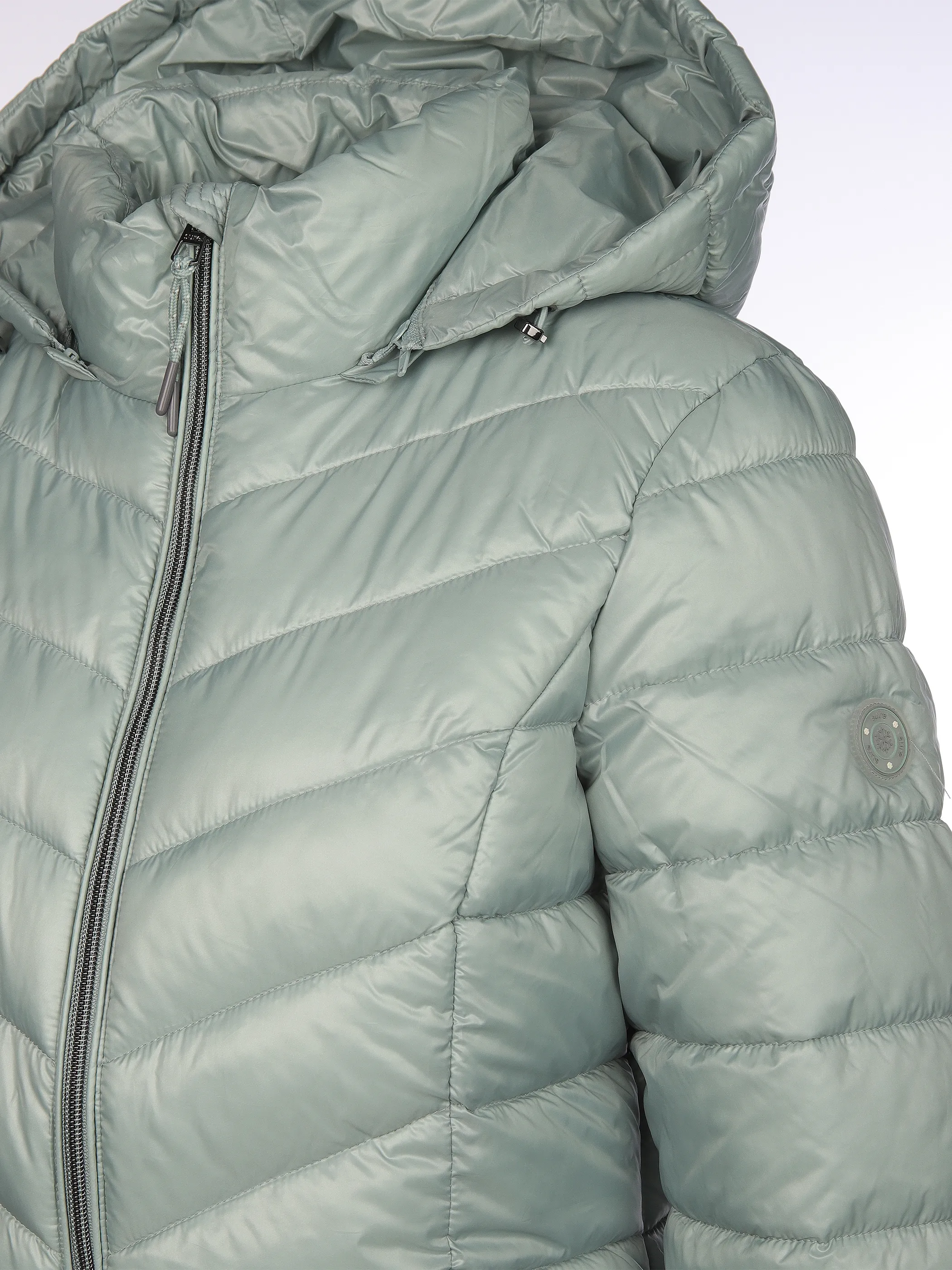 Sure Da-Steppjacke m. Kapuze Grün 912539 SAGE 4
