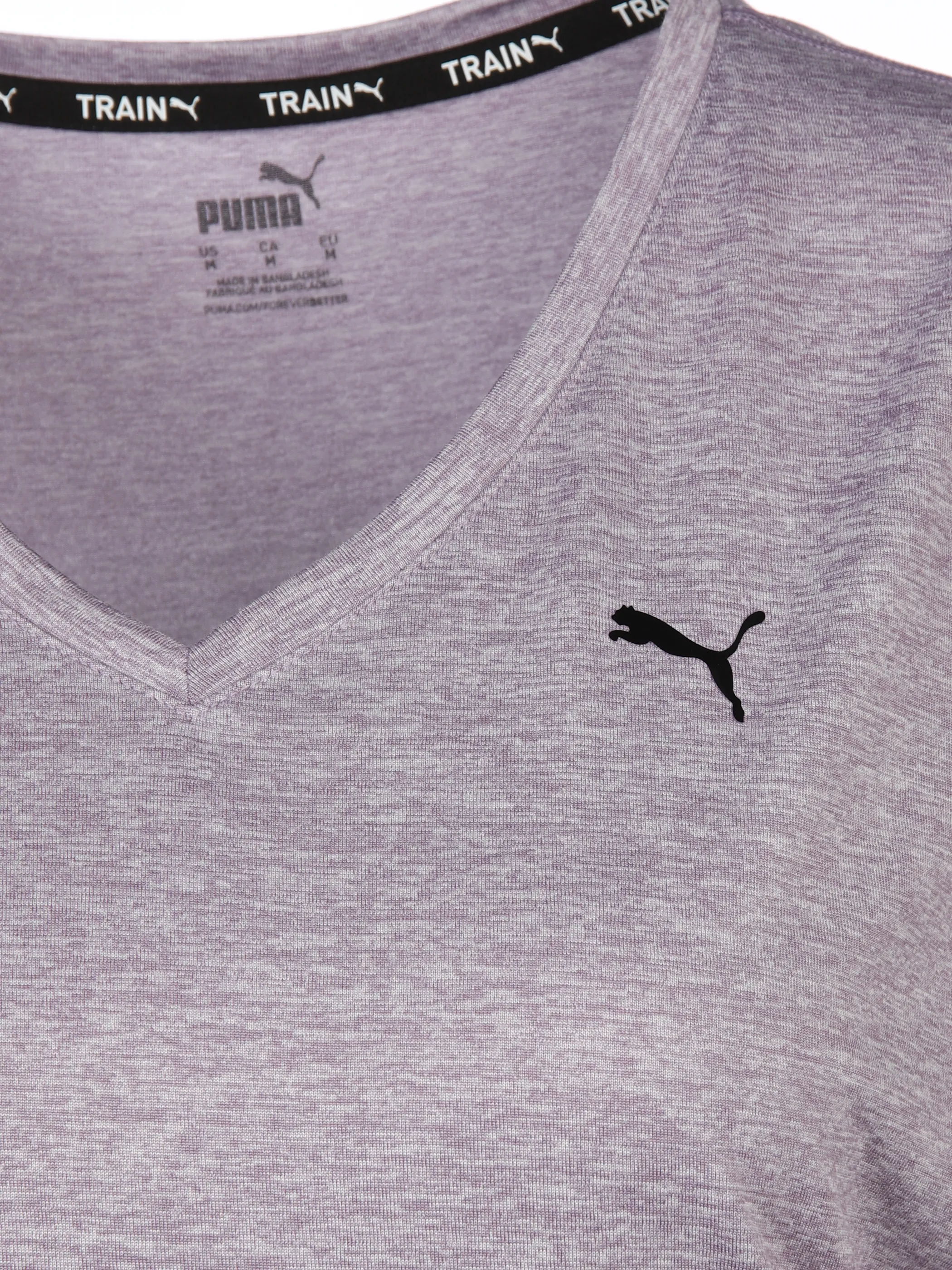 Puma 526226 Da-T-Shirt, V-Neck Lila 897587 0030 3 Puma 526226 Da-T-Shirt, V-Neck Lila 897587 0030 3