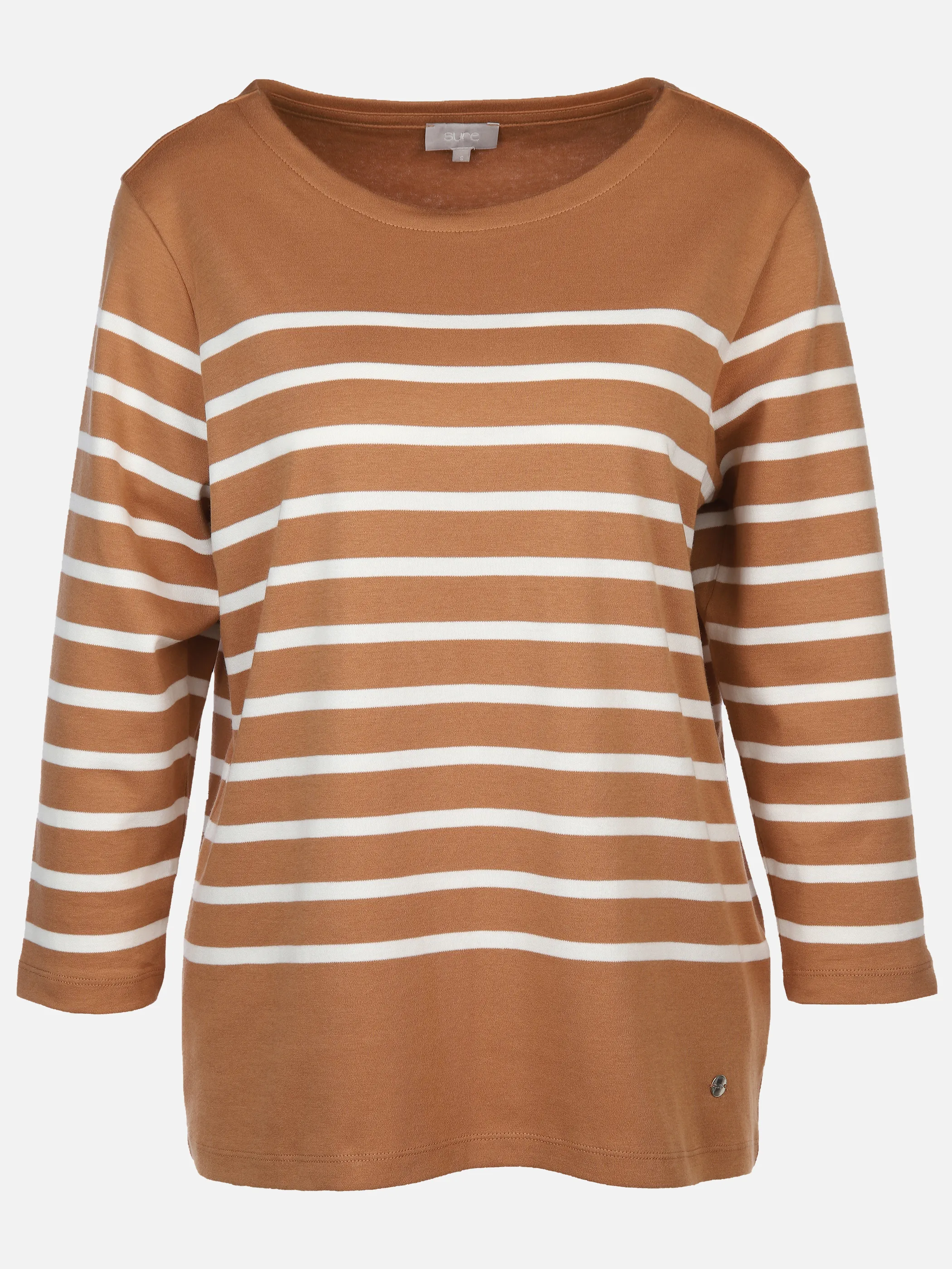 Sure Da-Streifenshirt m. 3/4 Arm Braun 897549 CAMEL OFFW 1 Sure Da-Streifenshirt m. 3/4 Arm Braun 897549 CAMEL OFFW 1